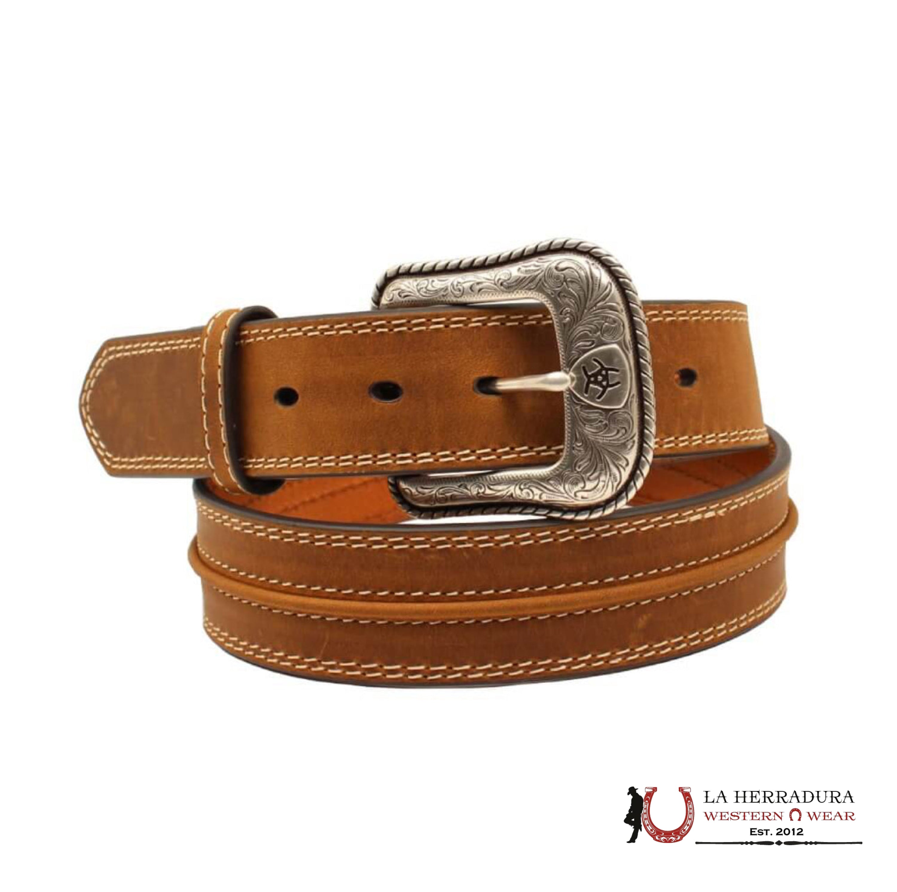 Ariat Mens Brown Belt - A1019408 CINTURONES HOMBRES