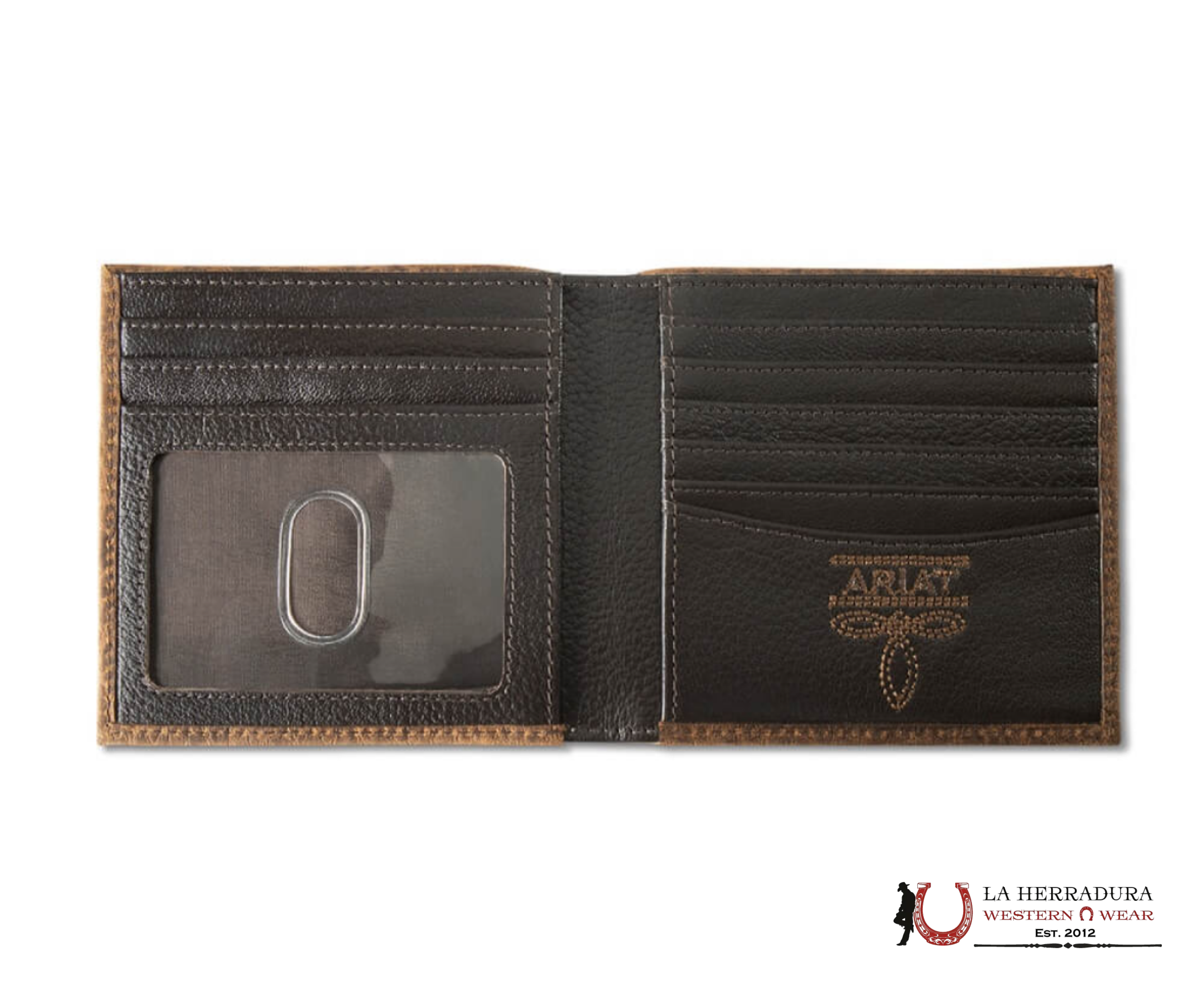 ARIAT MENS BROWN BI-FOLD WALLET-A3564802 ACCESORIOS