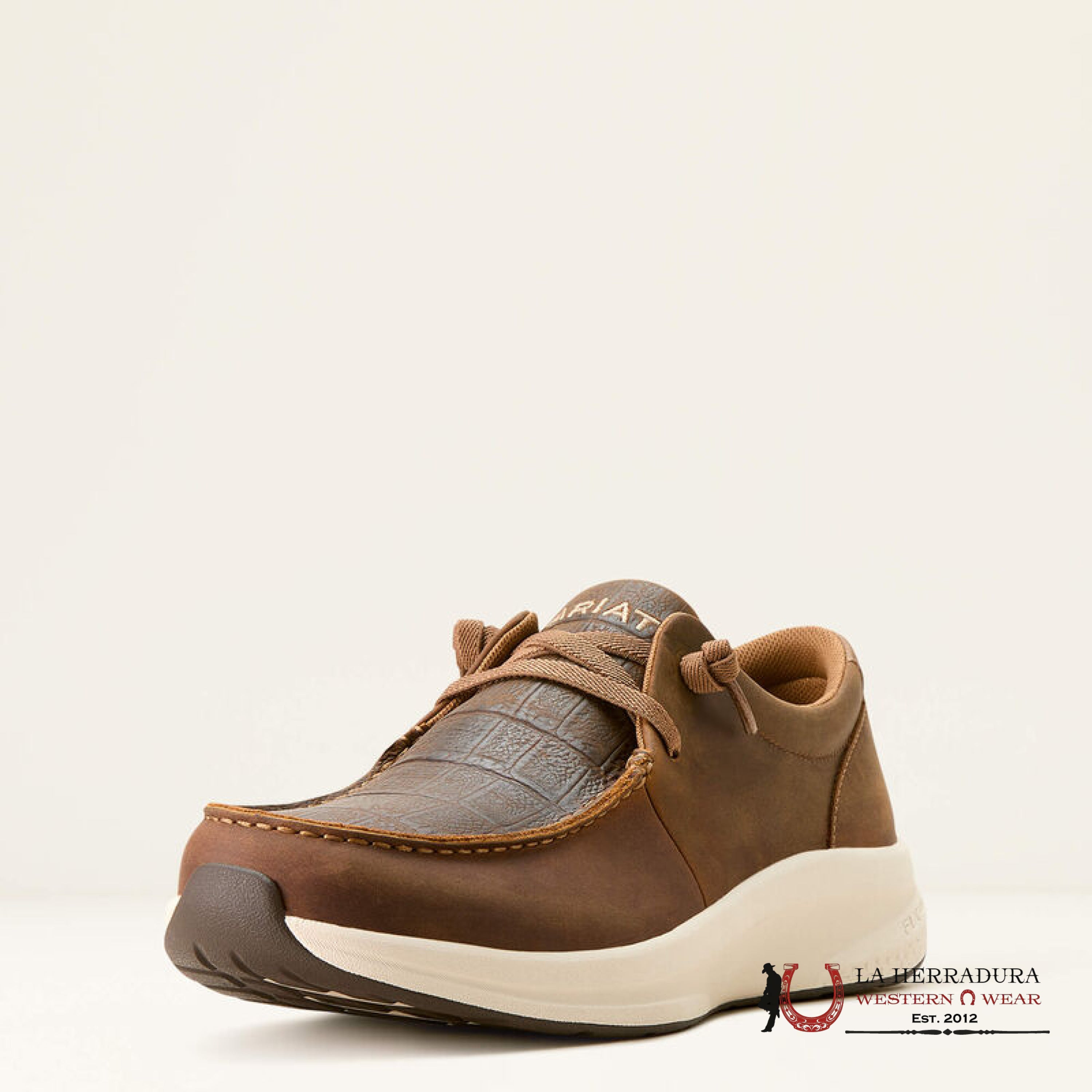 Ariat Mens Buckeye Distressed Dark Ran Crocodrile Print Shoes Zapatos Hombres