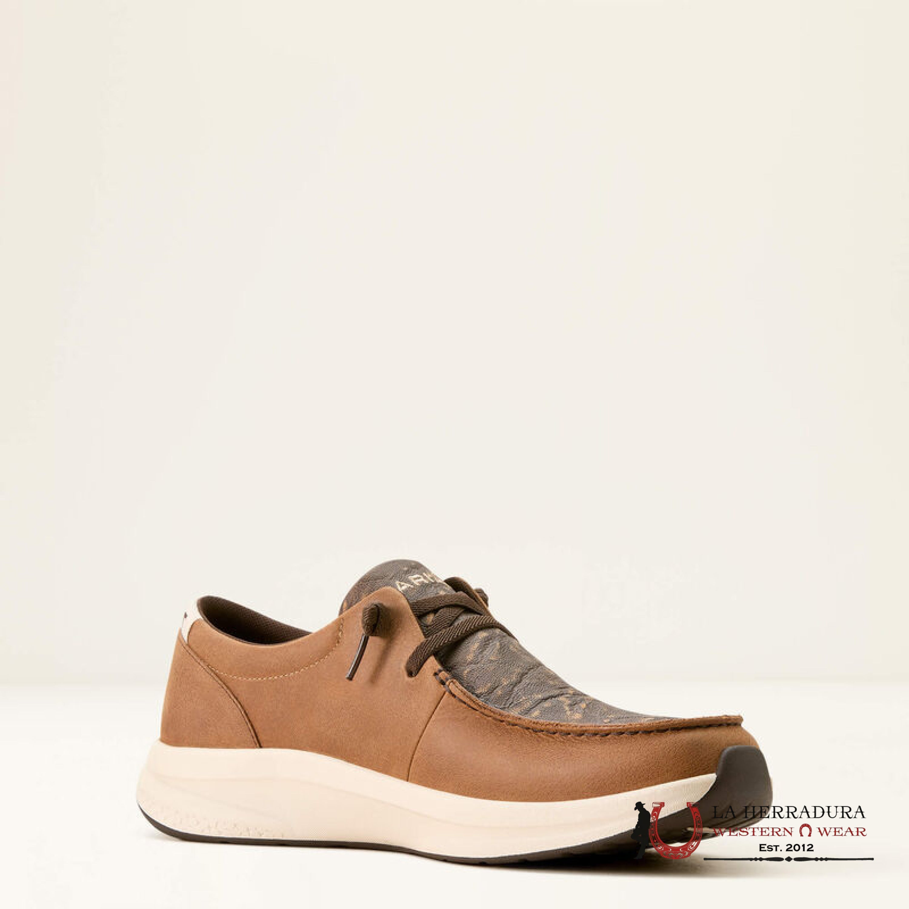 Ariat Mens Buckeye Toasty Tan Beige Elephant Print Zapatos Hombres