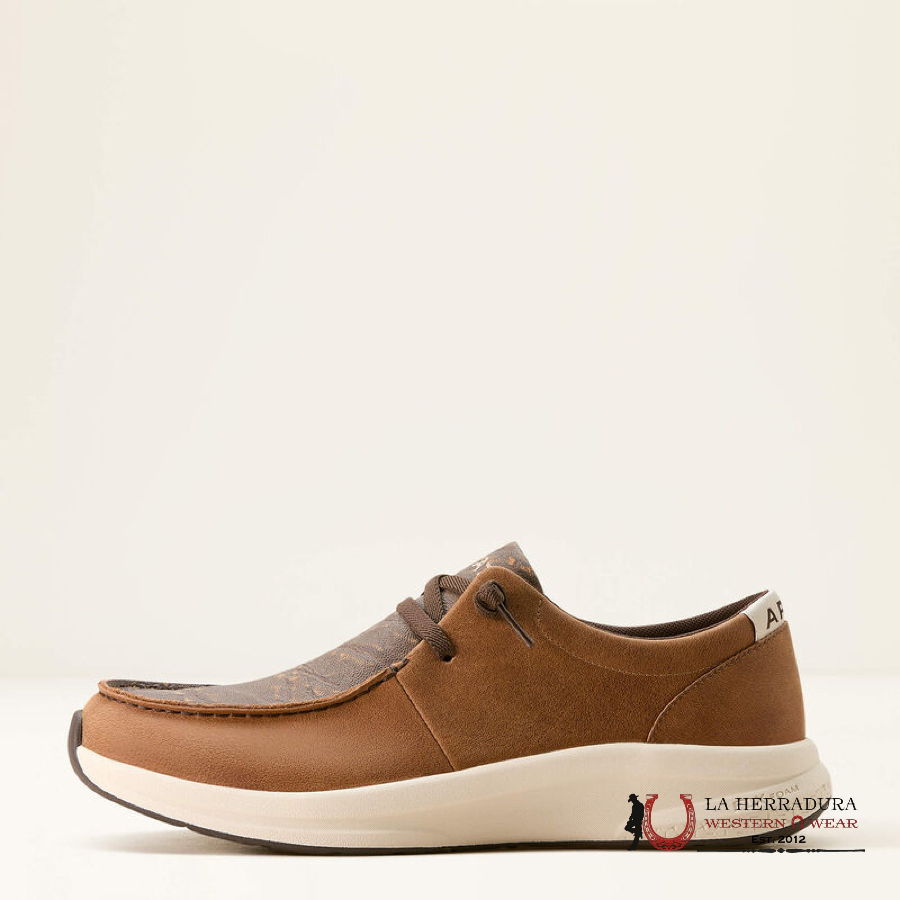 Ariat Mens Buckeye Toasty Tan Beige Elephant Print Zapatos Hombres