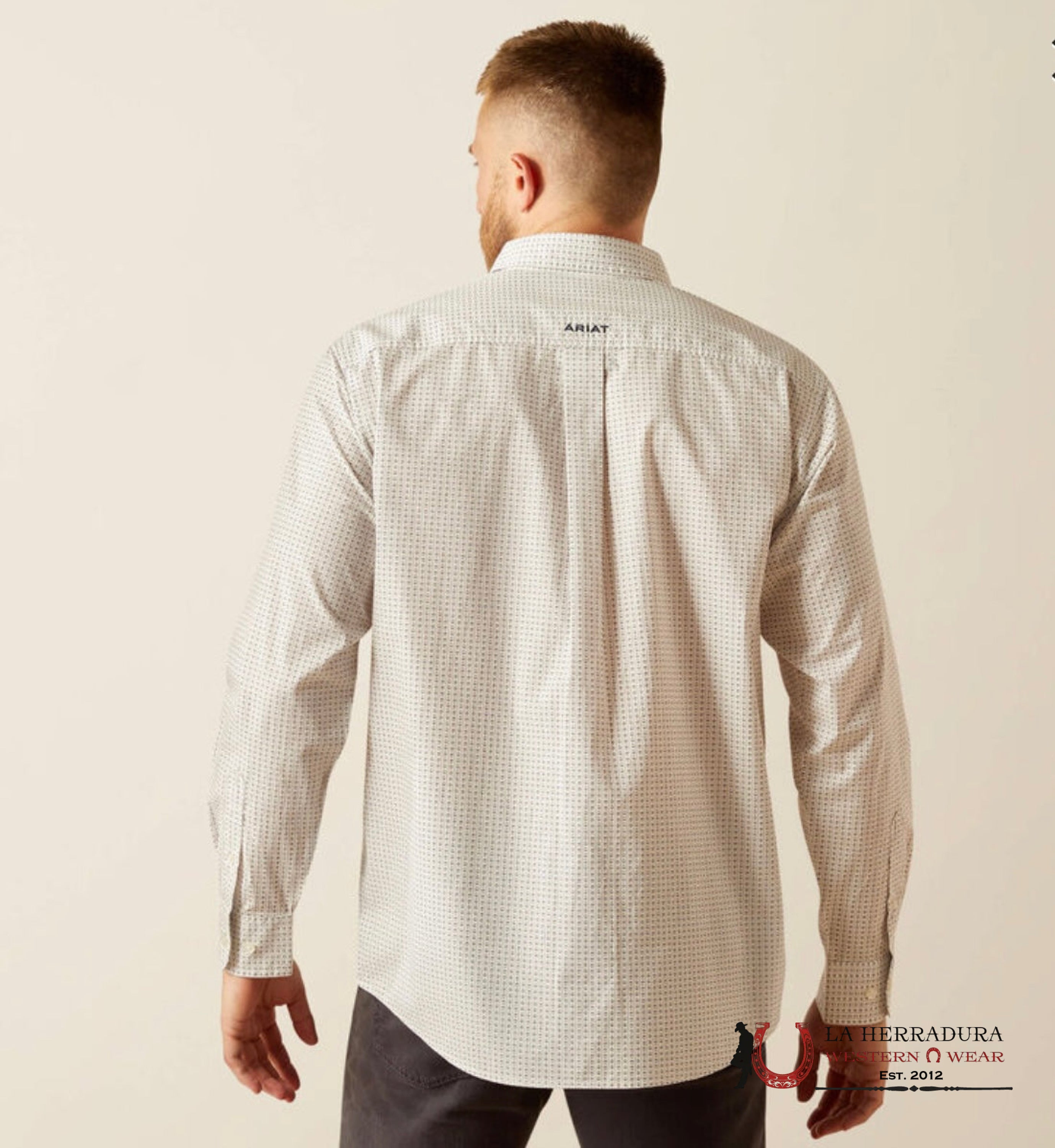 ARIAT MENS CESAR LS SHIRT WHITE 10058761 ROPA HOMBRES