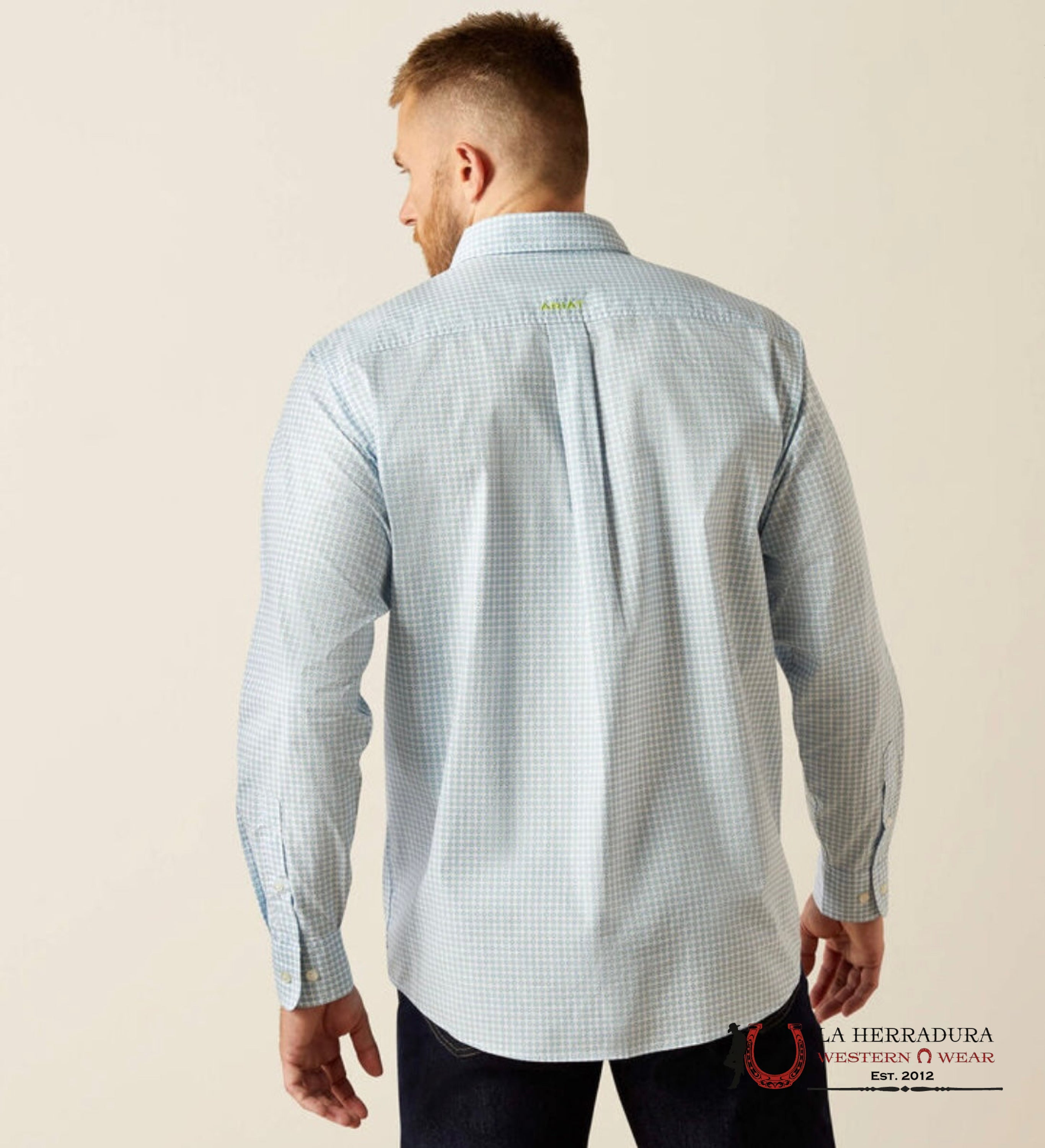 ARIAT MENS CILLIAN LS SHRT LIGHT BLUE 10058965 ROPA HOMBRES