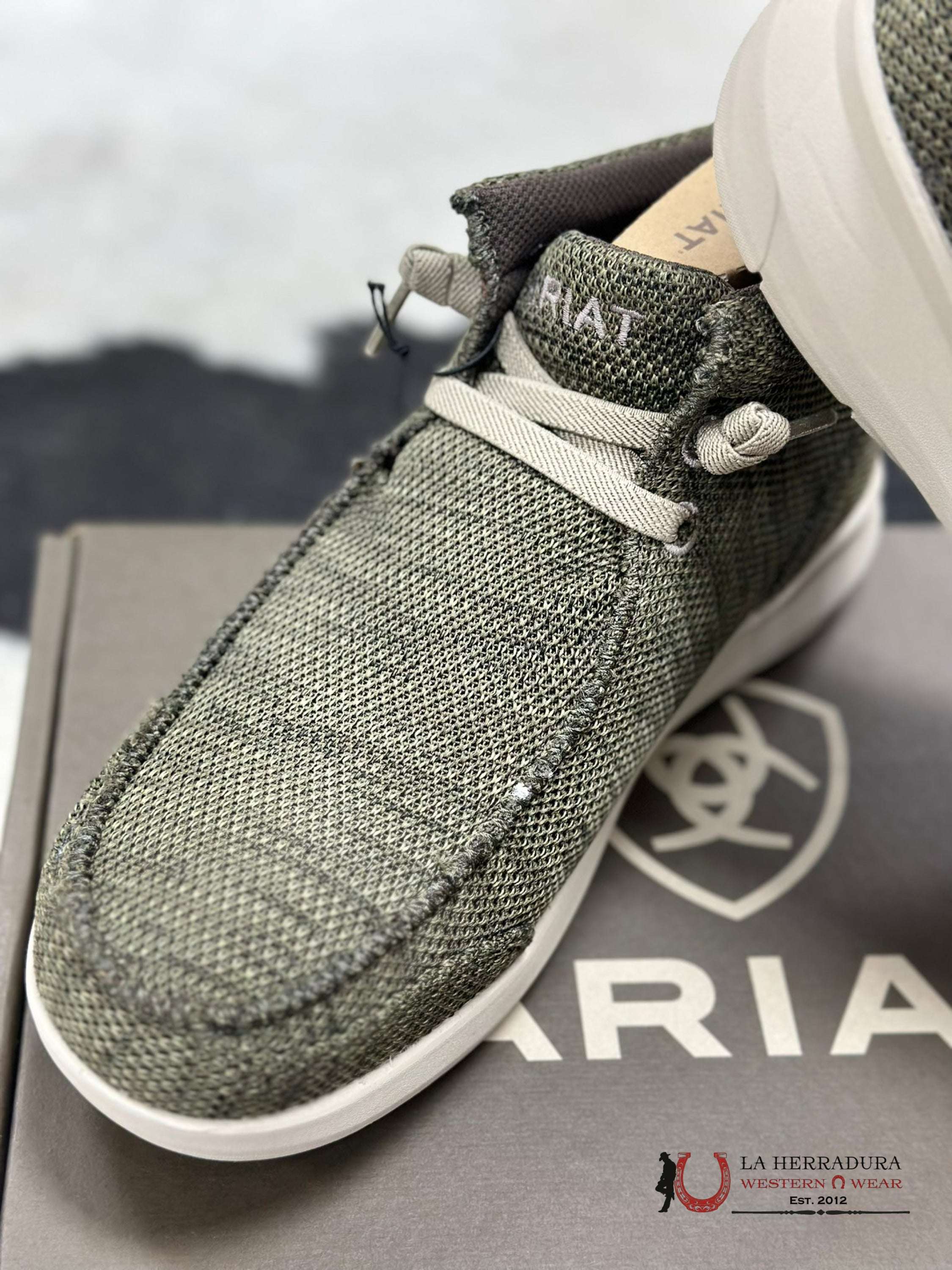 Ariat Mens Hilo Rodeo Heathered Olive Zapatos Hombres