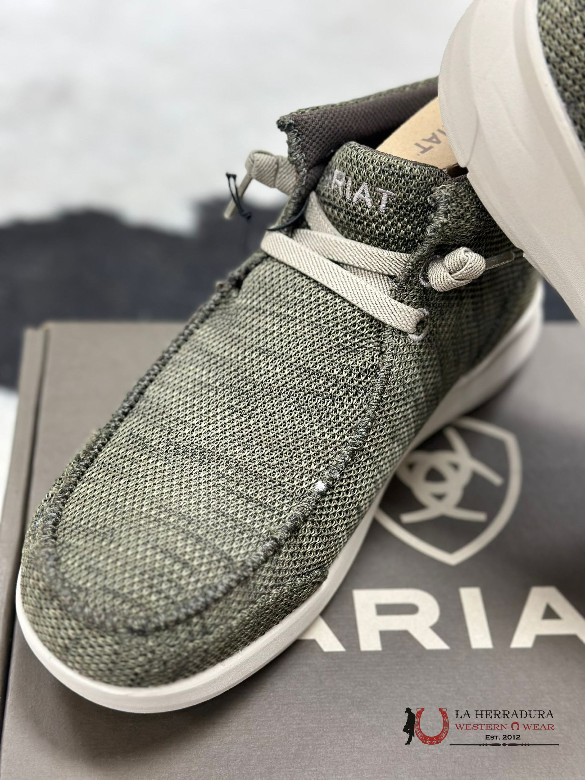 Ariat Mens Hilo Rodeo Heathered Olive Zapatos Hombres