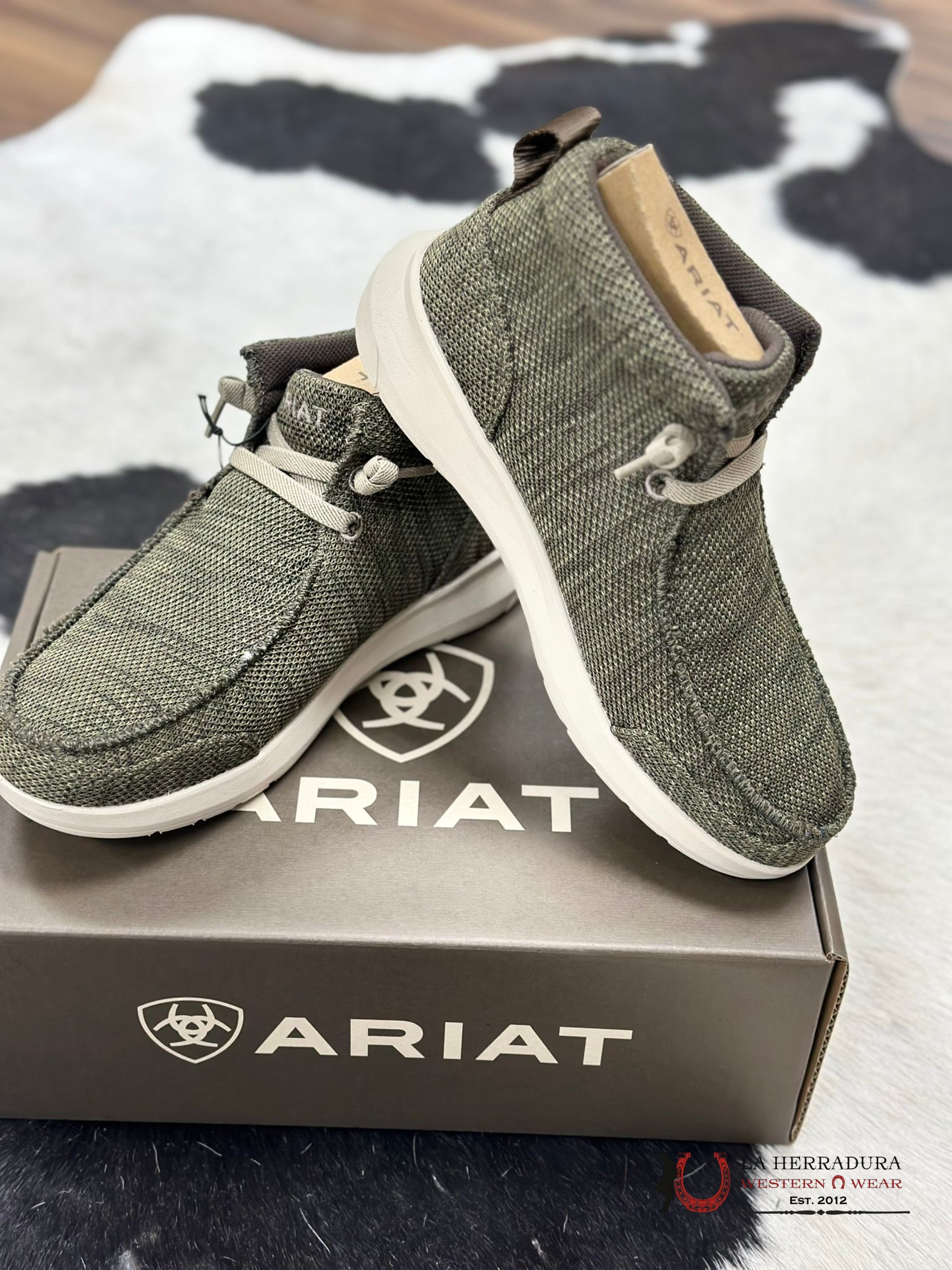 Ariat Mens Hilo Rodeo Heathered Olive Zapatos Hombres