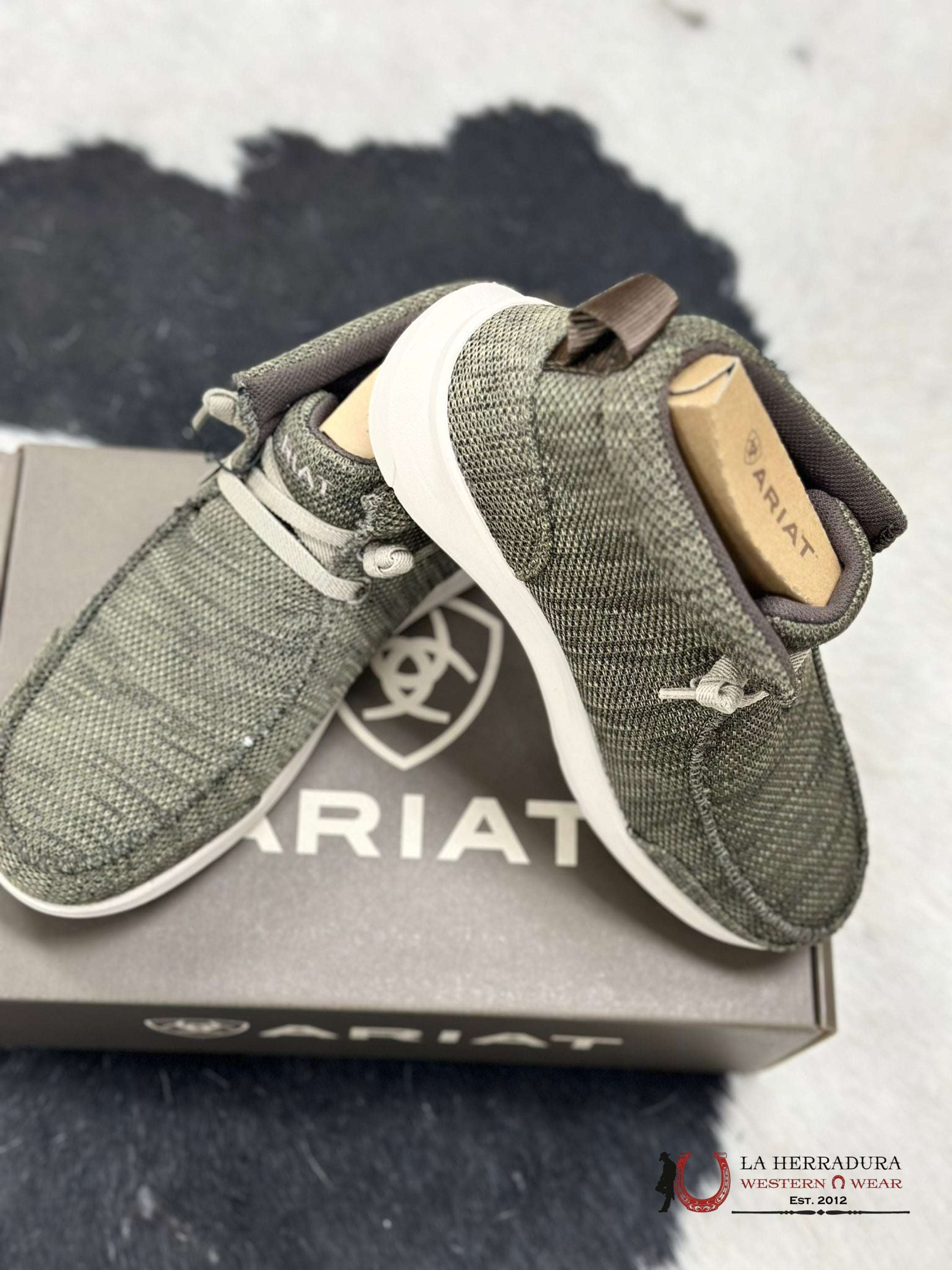 Ariat Mens Hilo Rodeo Heathered Olive Zapatos Hombres