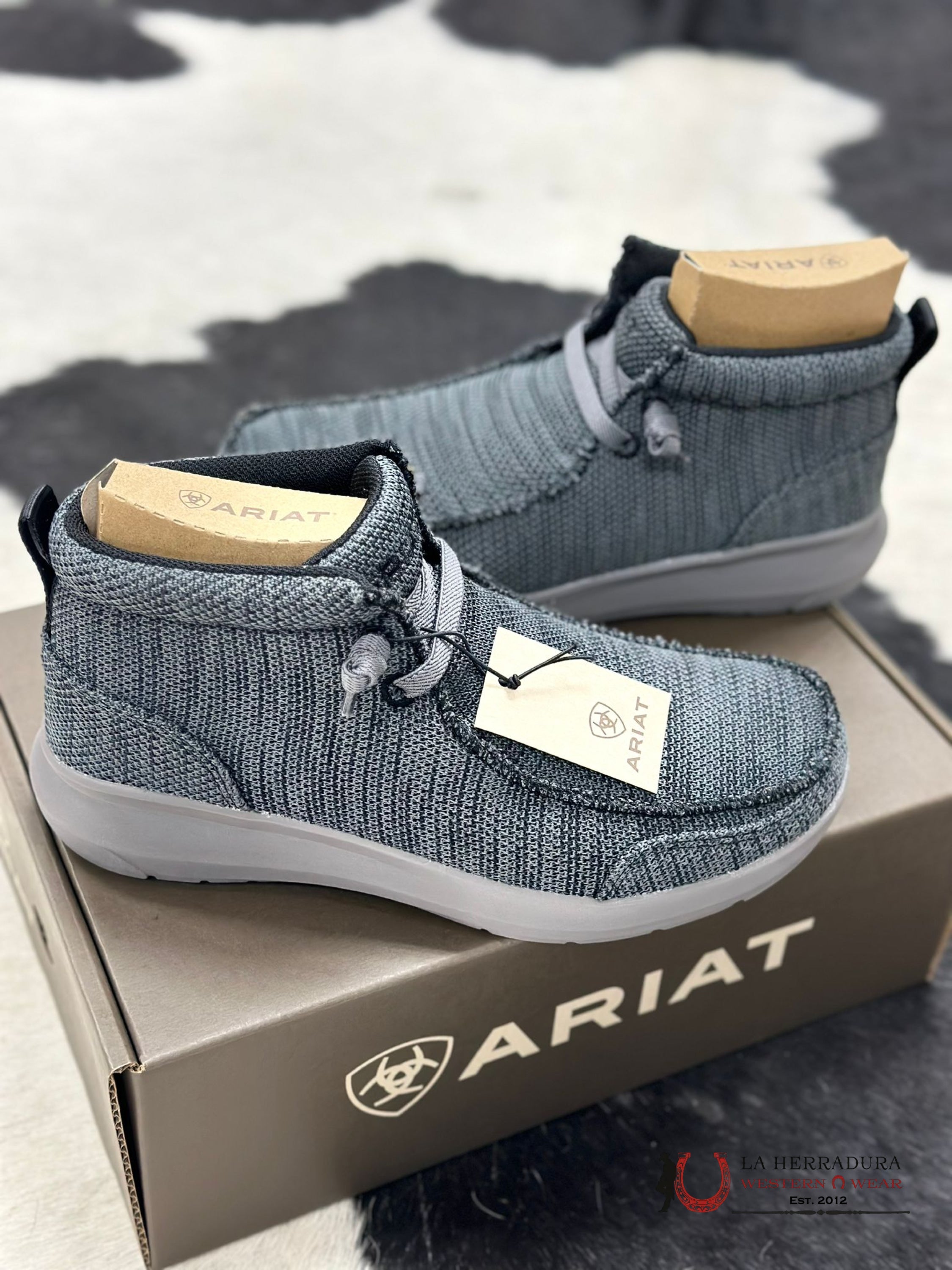 Ariat Mens Hilo Rodeo Heathered Smoke Zapatos Hombres