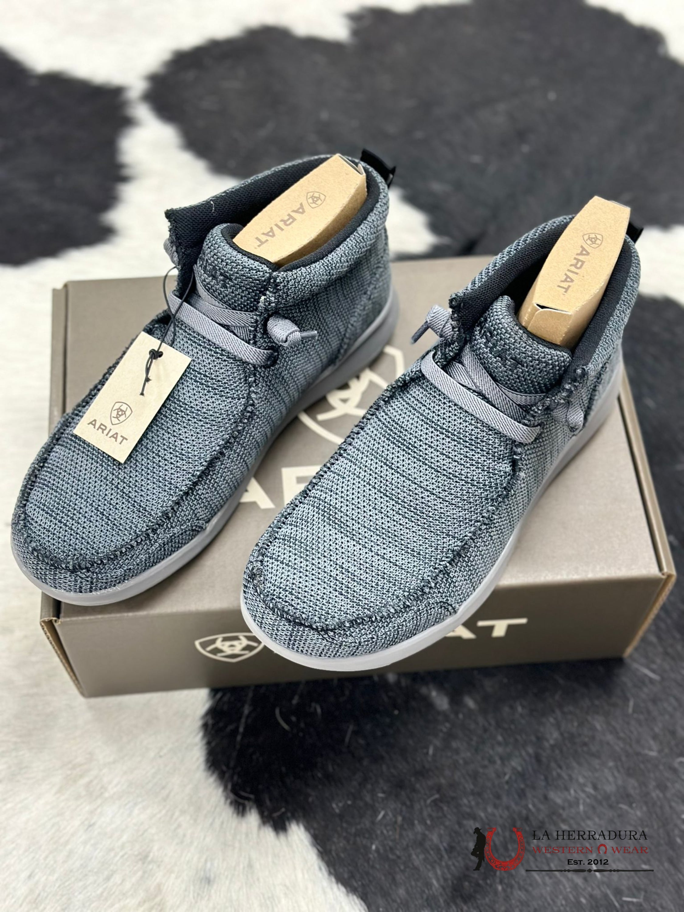 Ariat Mens Hilo Rodeo Heathered Smoke Zapatos Hombres