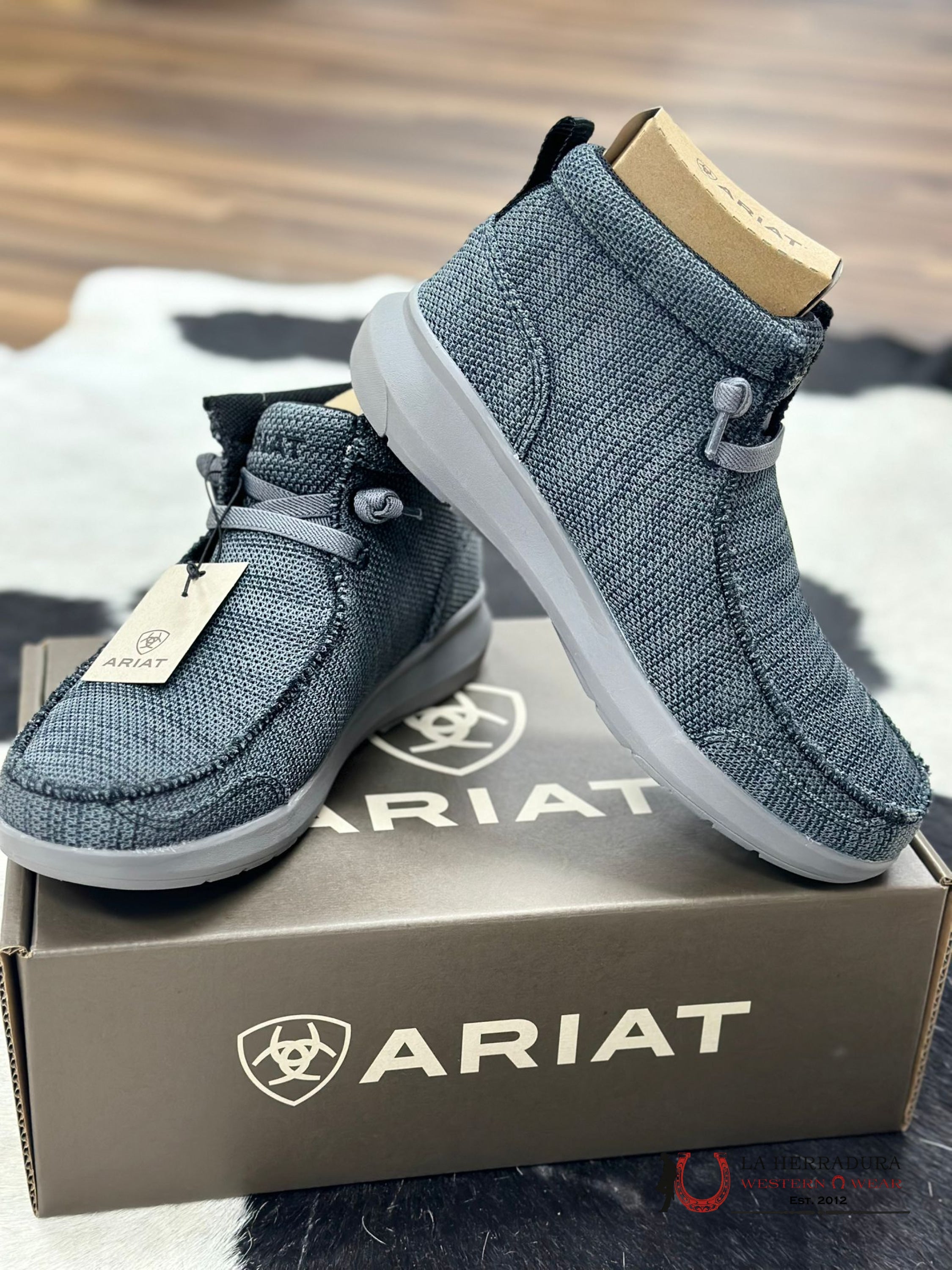 Ariat Mens Hilo Rodeo Heathered Smoke Zapatos Hombres