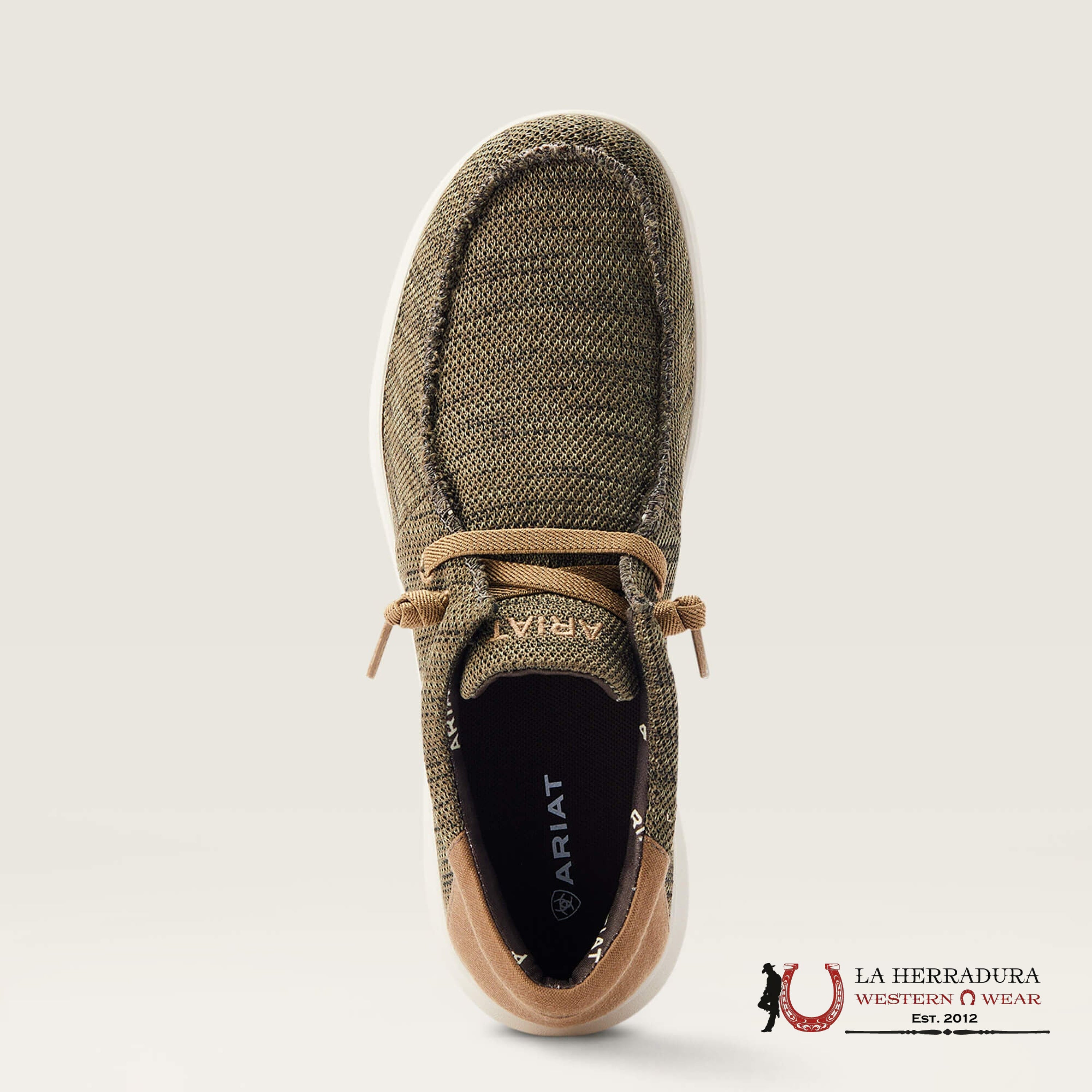 ARIAT MENS HILO STRETCH LACE HEATHERED OLIVE / TAN 10042503 ZAPATOS HOMBRES