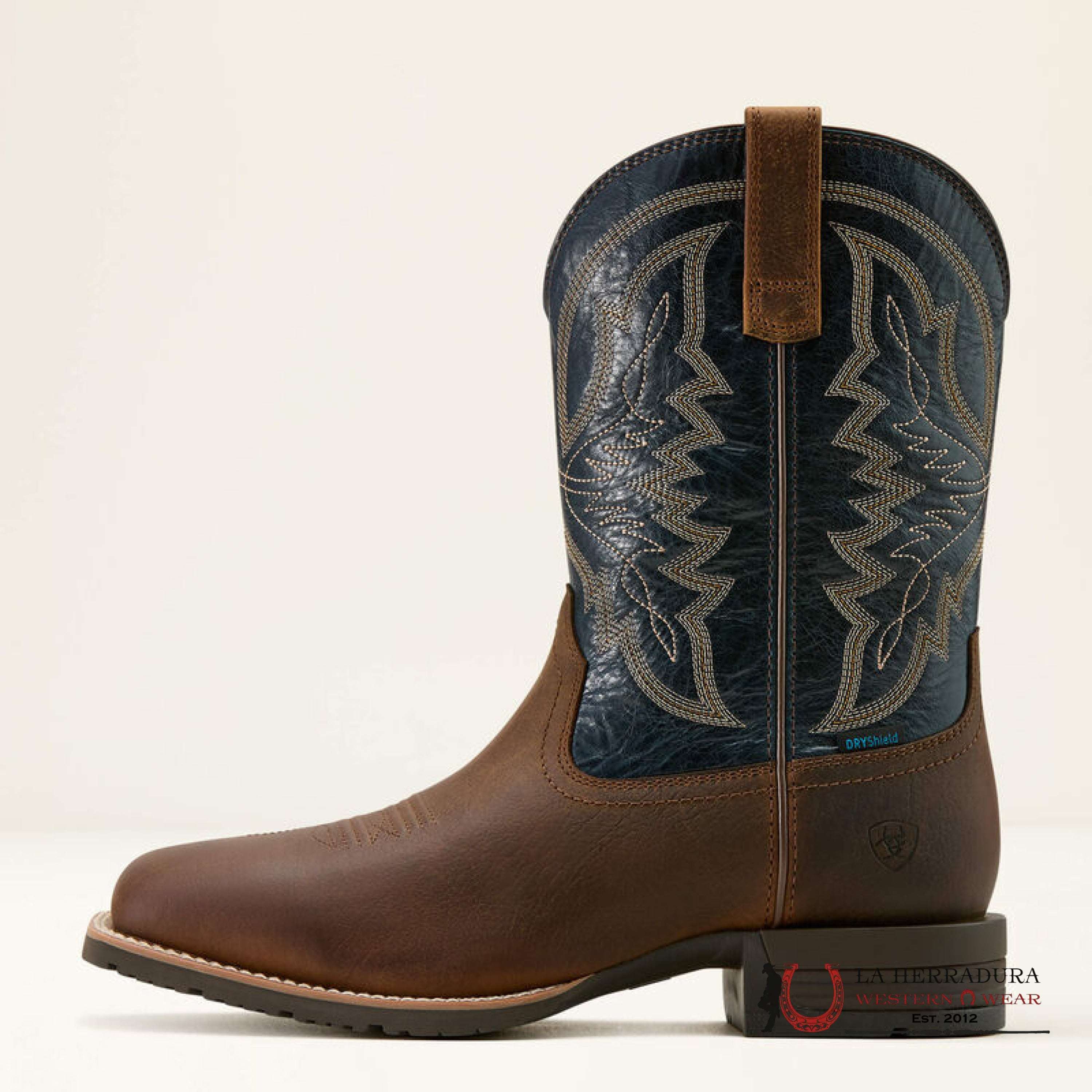 ARIAT MENS HYBRID RANCHWORK H20 TAVEN TAUPE/DARK DENIM - 10061232 BOTAS HOMBRES