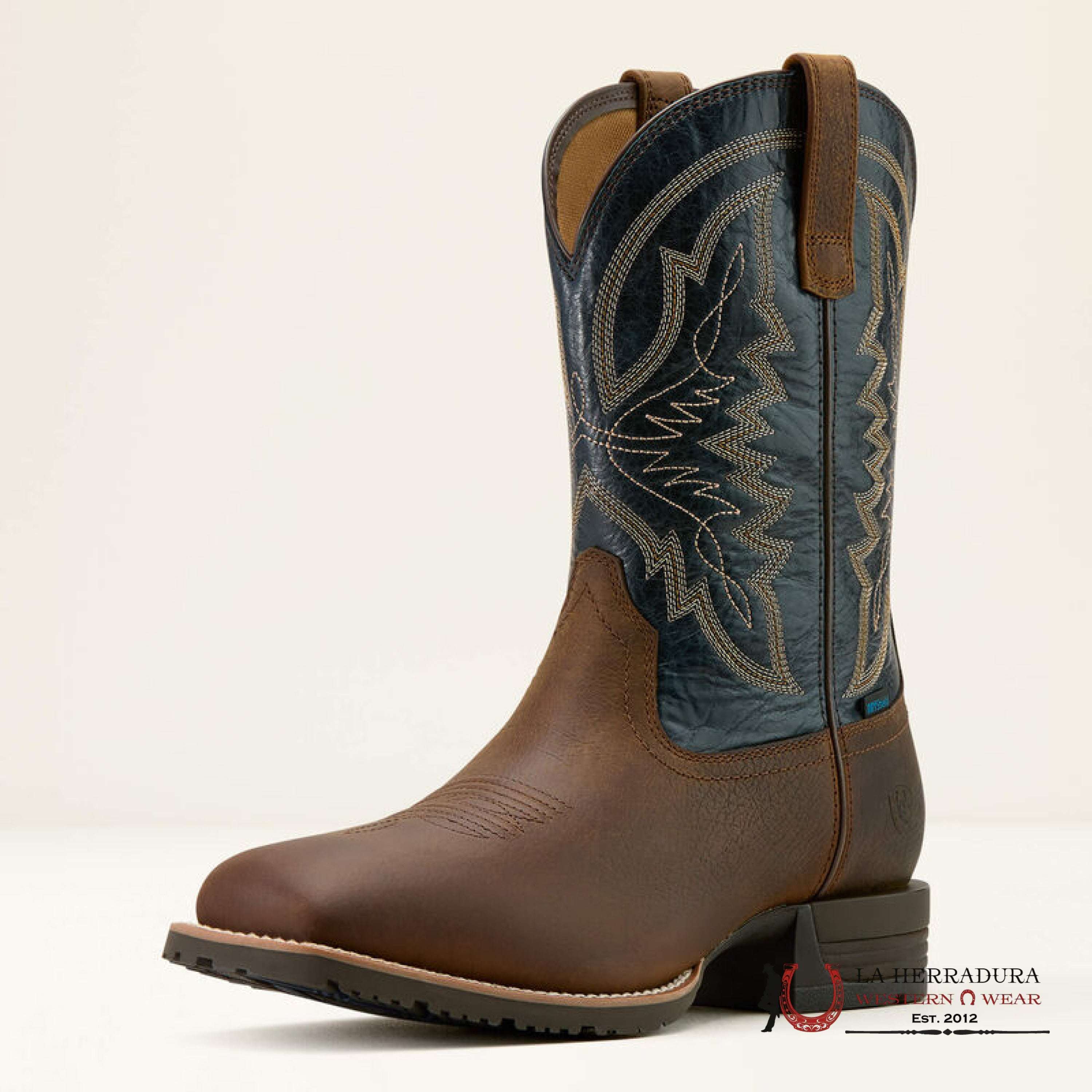 ARIAT MENS HYBRID RANCHWORK H20 TAVEN TAUPE/DARK DENIM - 10061232 BOTAS HOMBRES