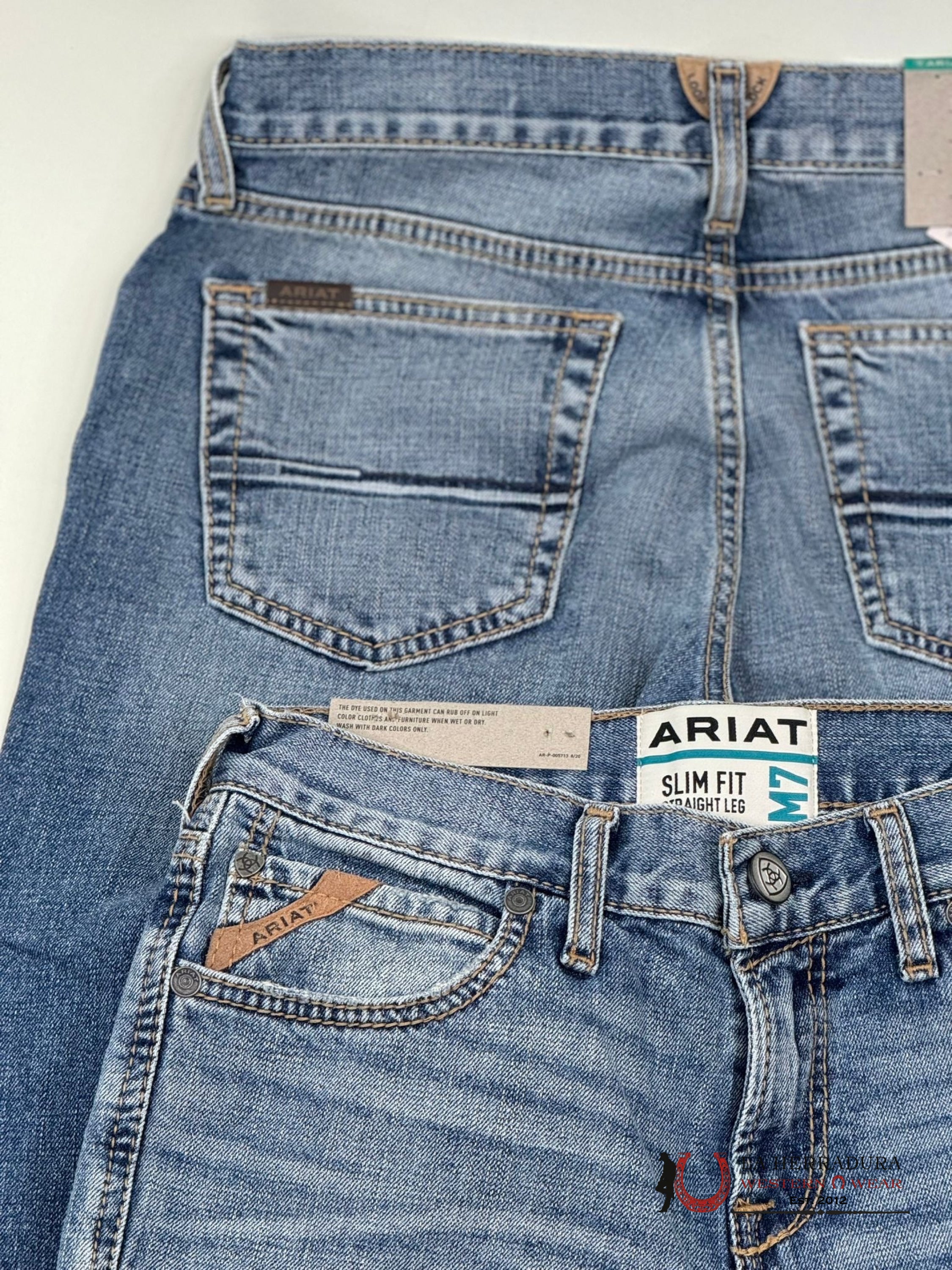 Ariat Mens Jean Baltimore M7 Slim Fit Straght Leg Jeans