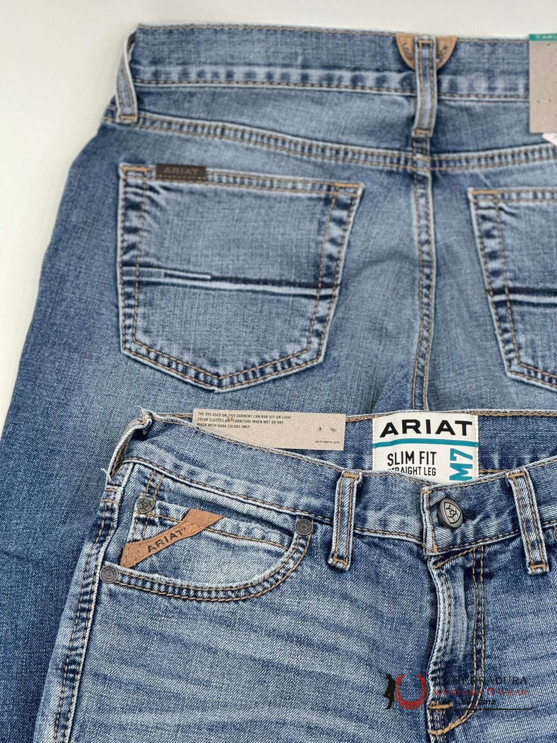 Ariat Mens Jean Baltimore M7 Slim Fit Straght Leg Jeans