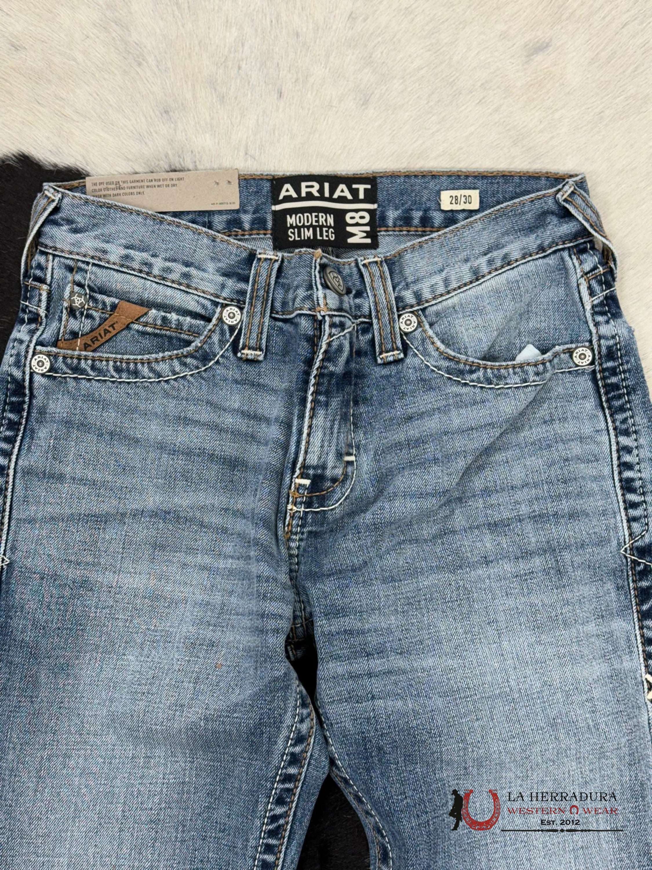 Ariat Mens Jean Baltmore M8 Modern Fit Slim Leg Jeans