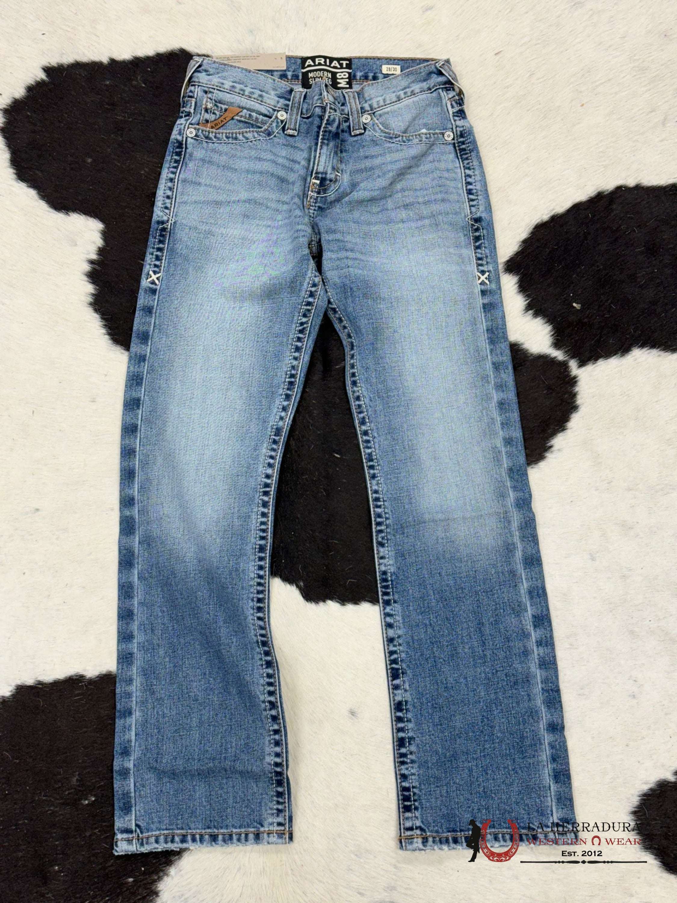 Ariat Mens Jean Baltmore M8 Modern Fit Slim Leg Jeans