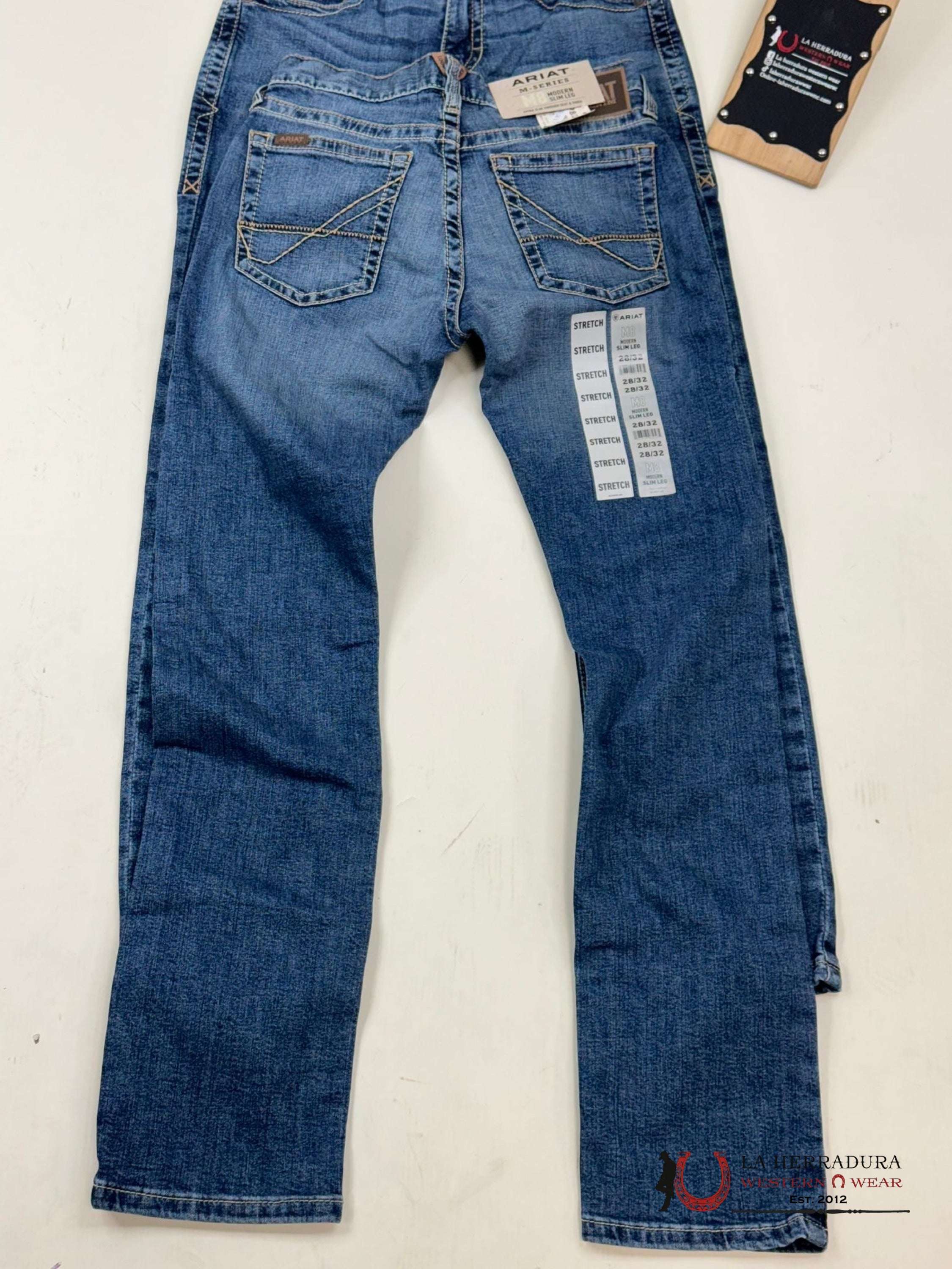 Ariat Mens Jean Bannack M8 Modern Fit Slim Leg Jeans
