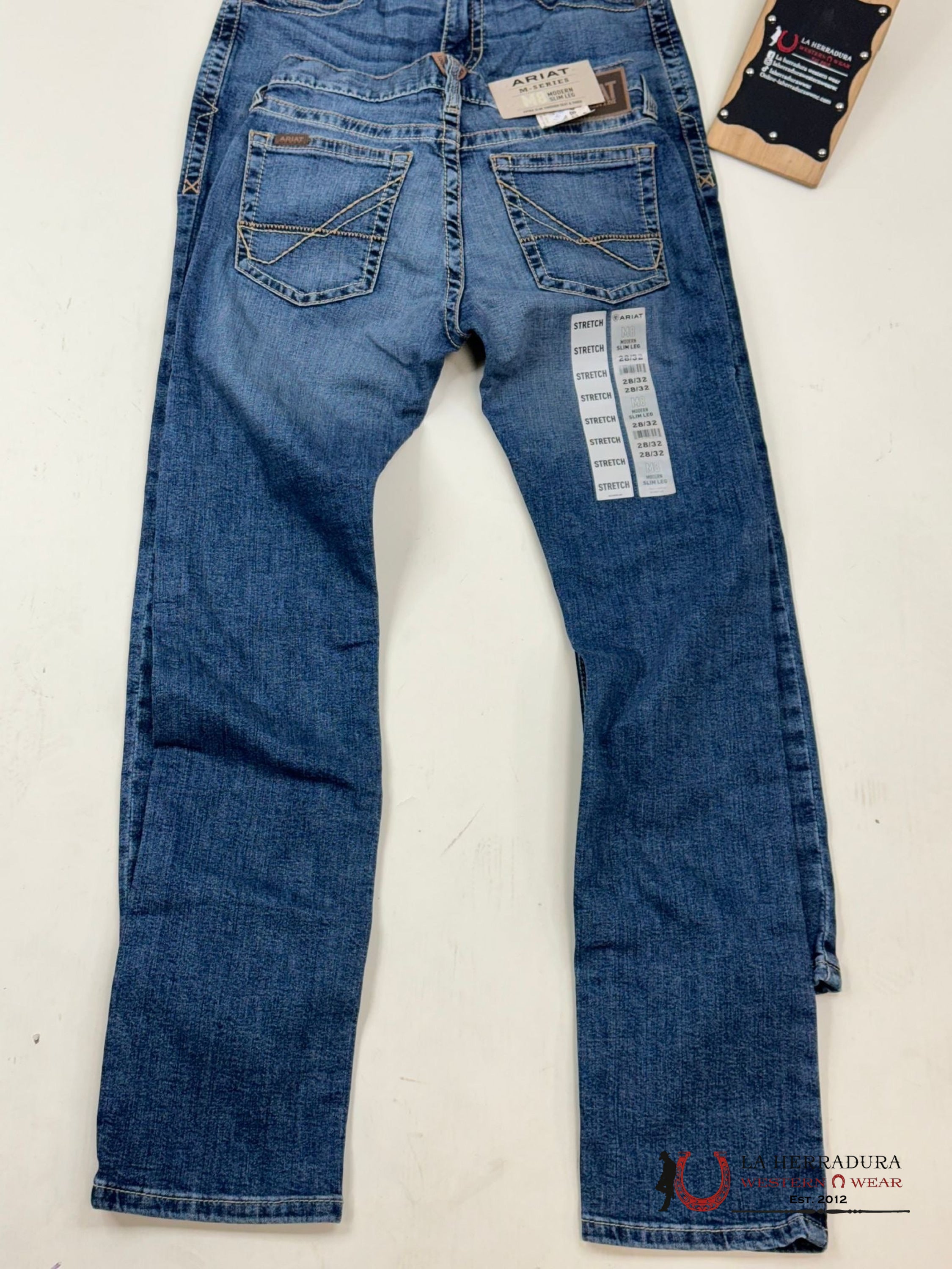 Ariat Mens Jean Bannack M8 Modern Fit Slim Leg Jeans