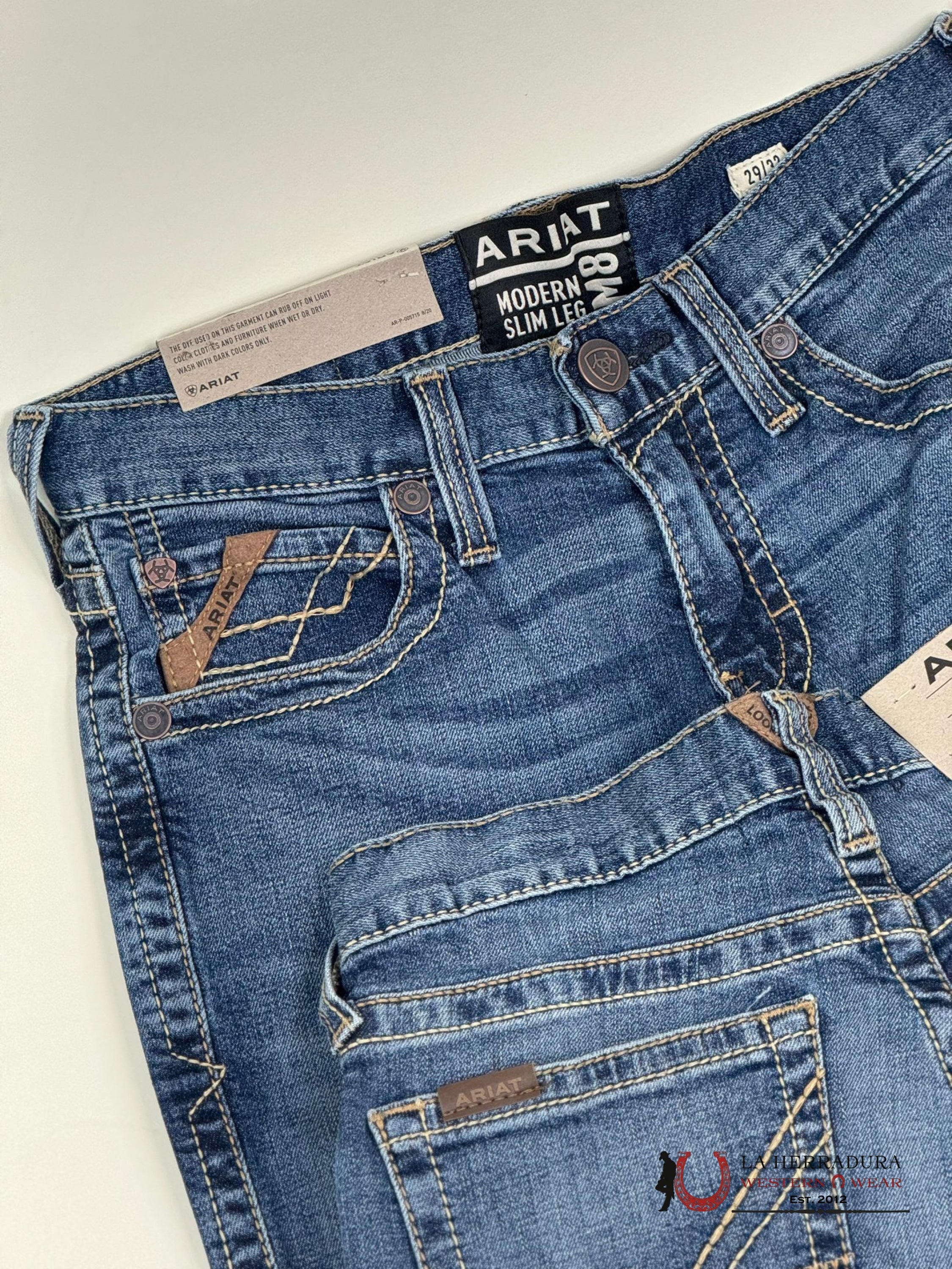 Ariat Mens Jean Bannack M8 Modern Fit Slim Leg Jeans