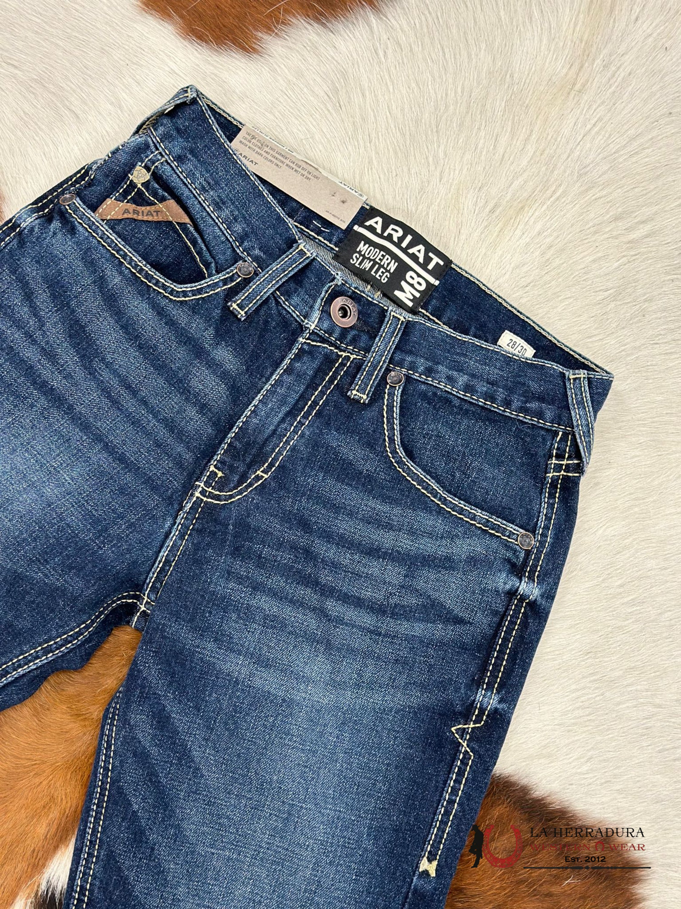 Ariat Mens Jean Drake M8 Modern Fit Slim Leg Jeans