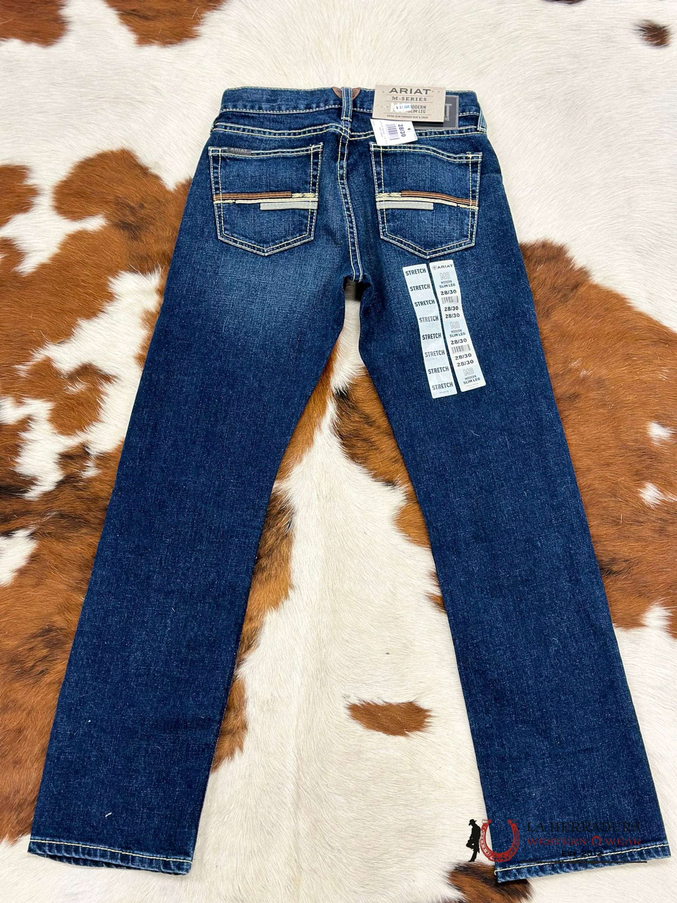 Ariat Mens Jean Drake M8 Modern Fit Slim Leg Jeans