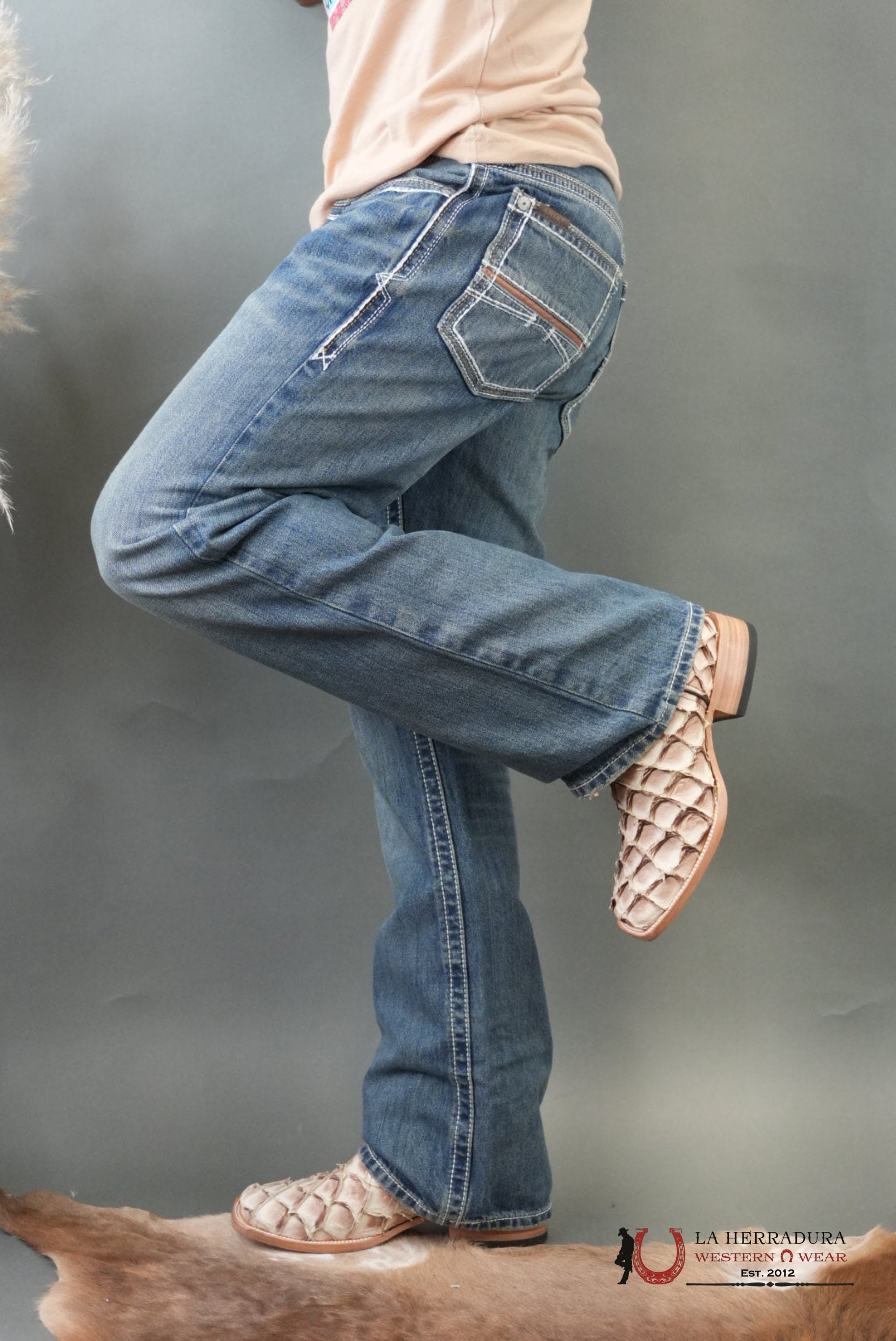 ARIAT MENS JEAN DURANGO M4 RELAXED FIT BOOT CUT ARIAT JEANS