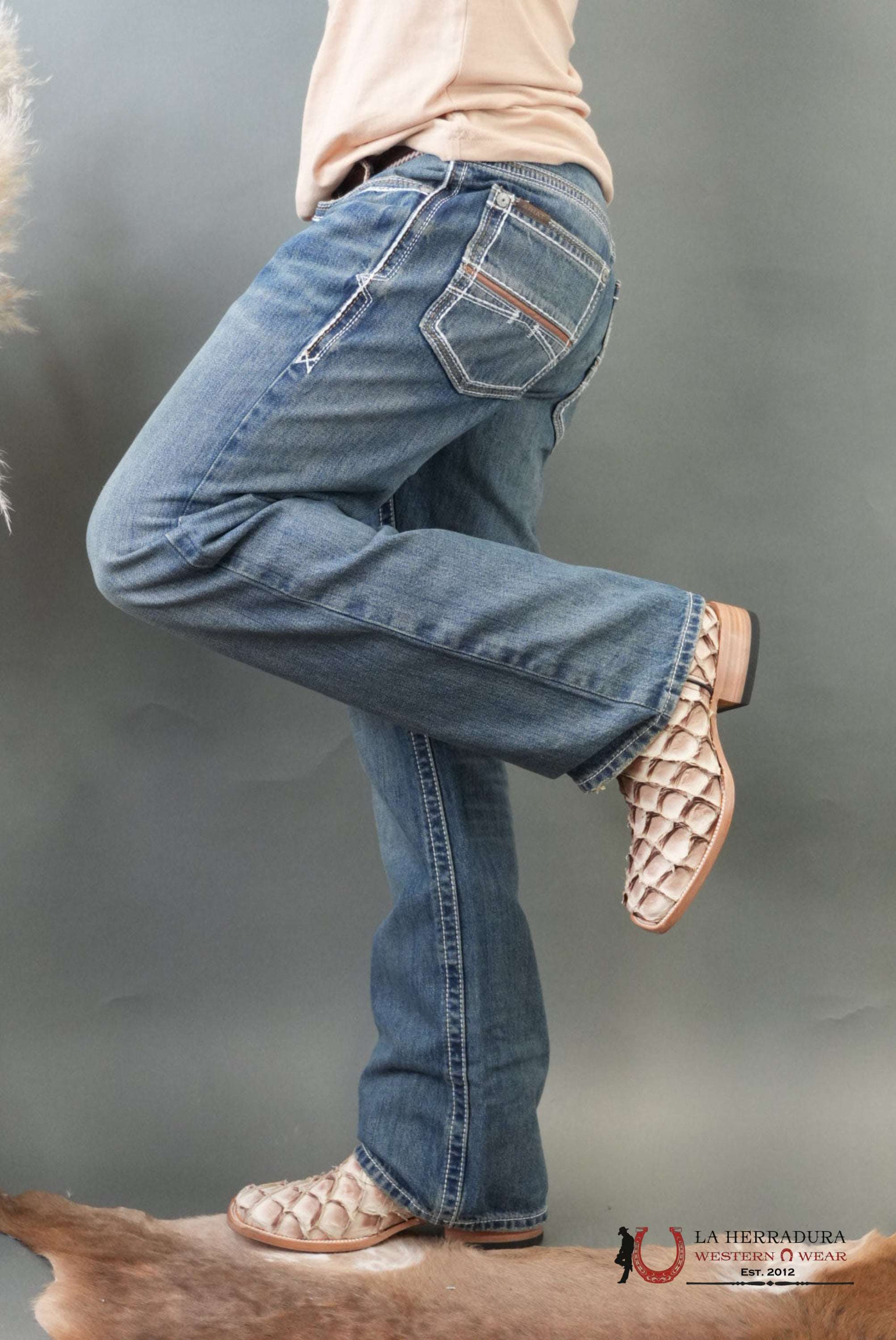 ARIAT MENS JEAN DURANGO M4 RELAXED FIT BOOT CUT ARIAT JEANS