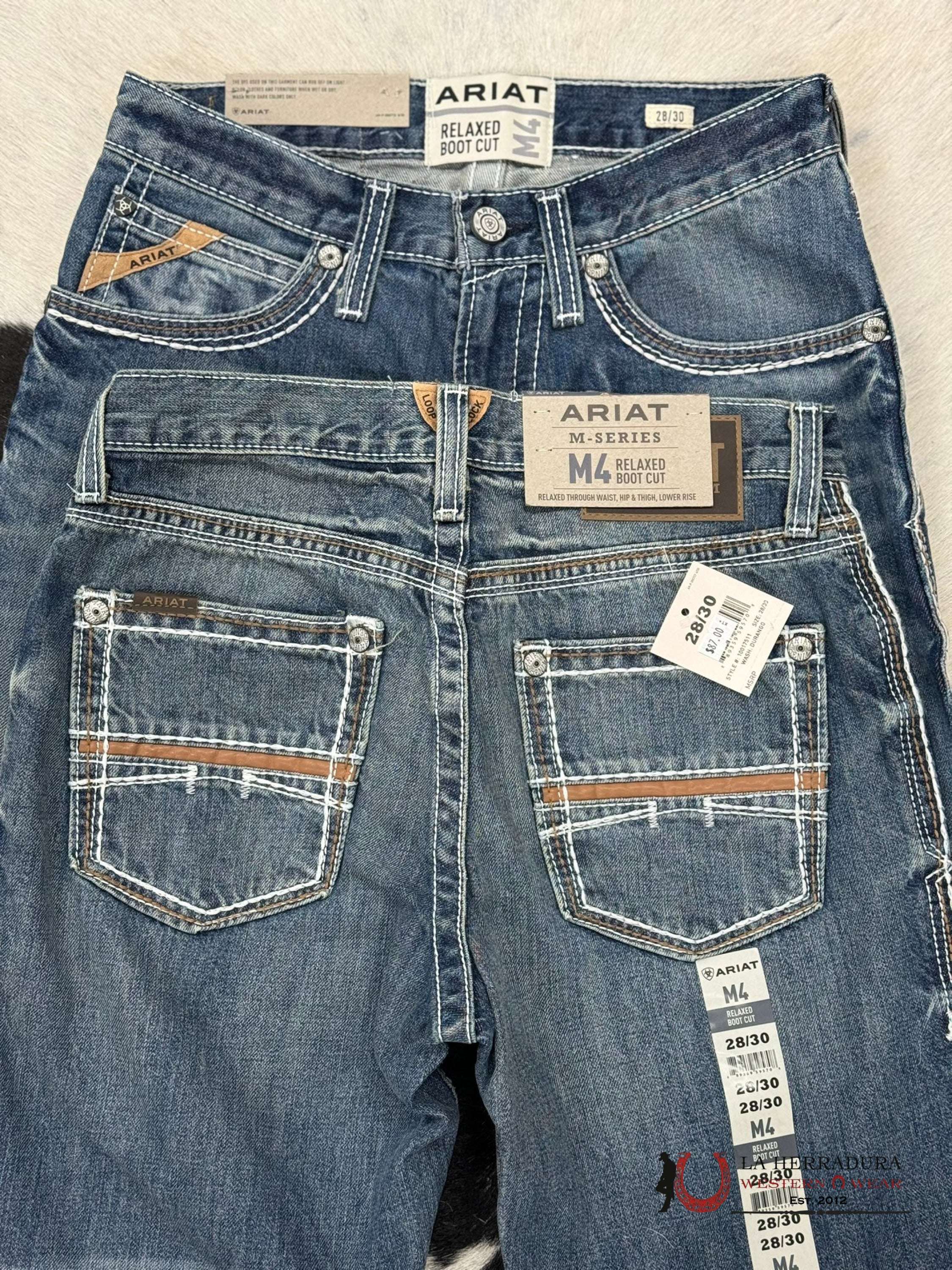 Ariat Mens Jean Durango M4 Relaxed Fit Boot Cut Jeans