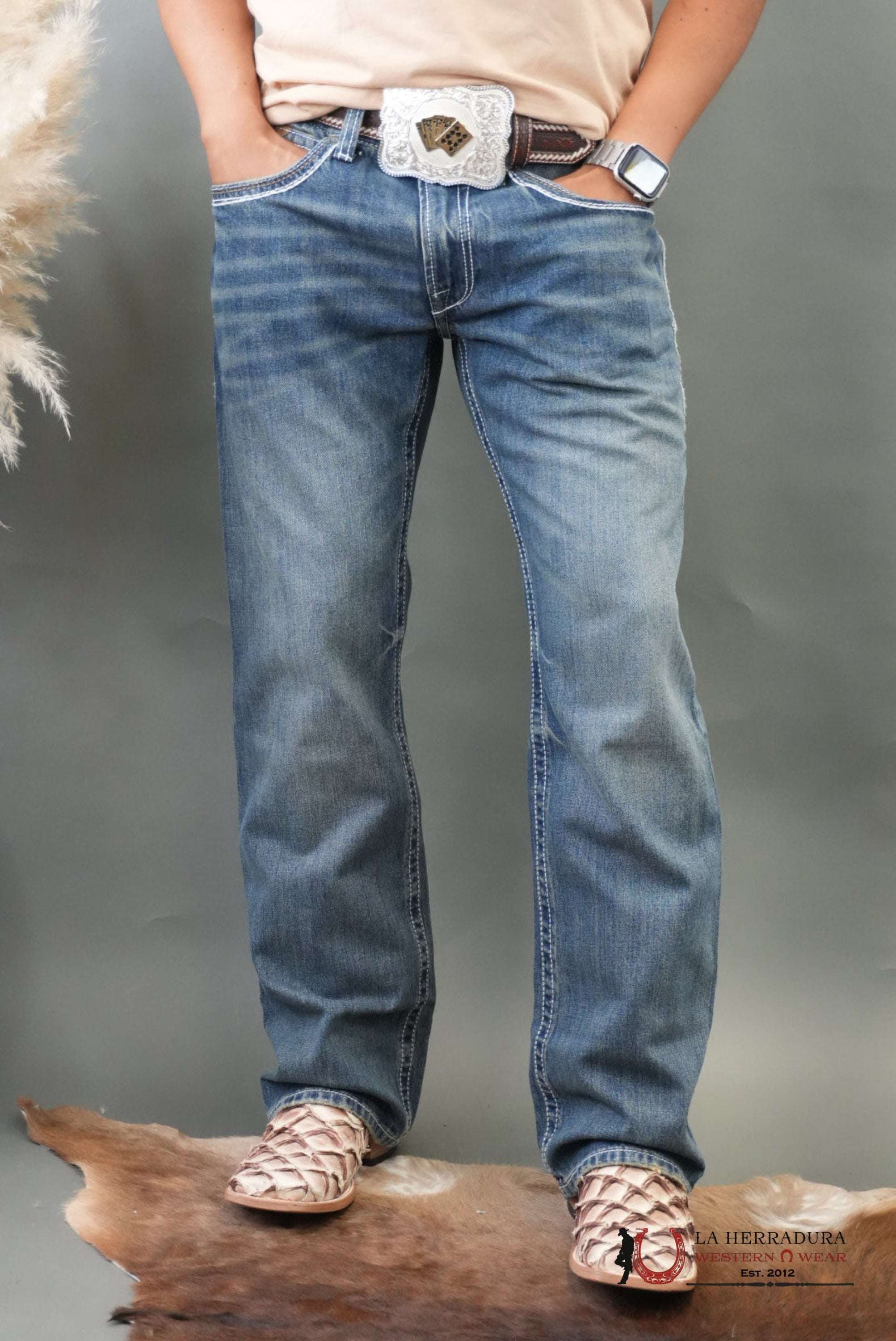 ARIAT MENS JEAN DURANGO M4 RELAXED FIT BOOT CUT ARIAT JEANS