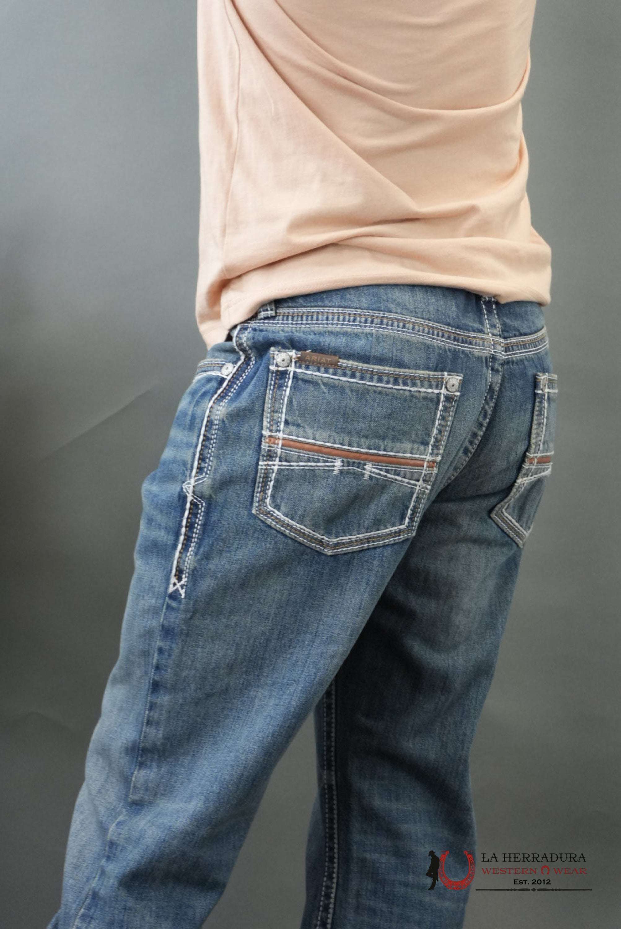 ARIAT MENS JEAN DURANGO M4 RELAXED FIT BOOT CUT ARIAT JEANS