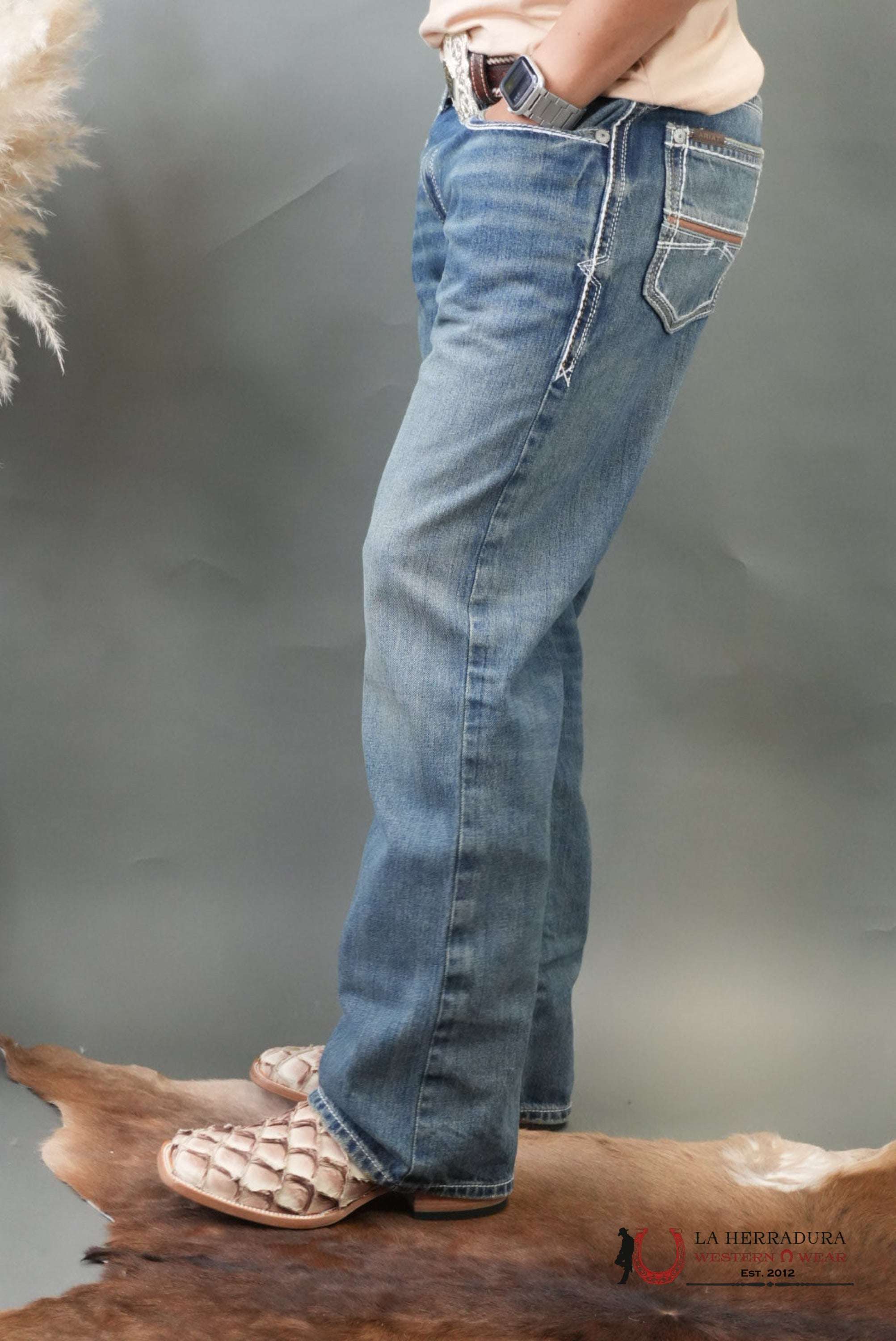 ARIAT MENS JEAN DURANGO M4 RELAXED FIT BOOT CUT ARIAT JEANS