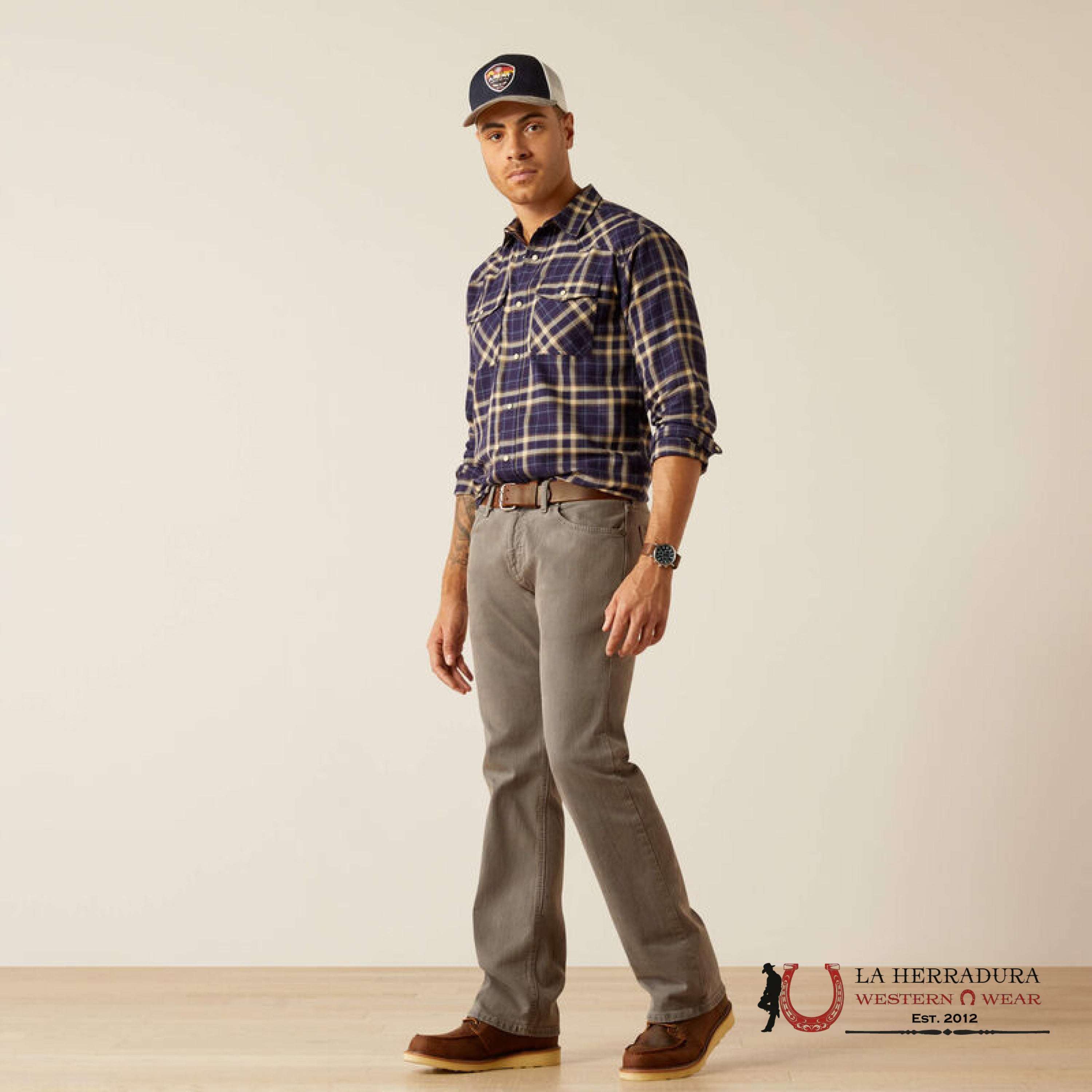 ARIAT MENS JEAN FOSSIL M7 SLIM FIT STRAIGHT LEG- 10054258 ARIAT JEANS