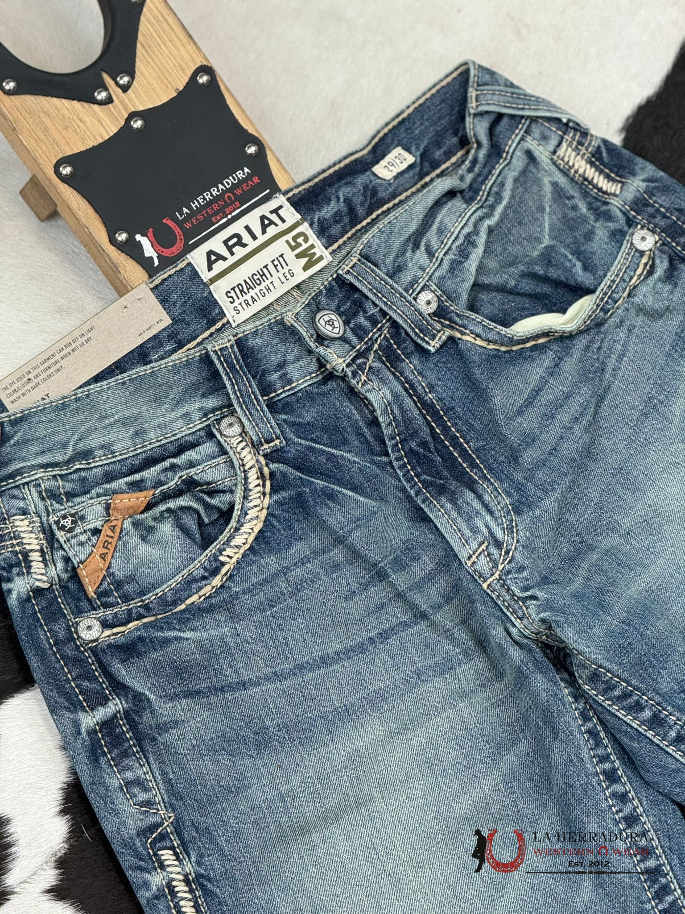 Ariat Mens Jean Gambler M5 Straight Fit Leg Jeans