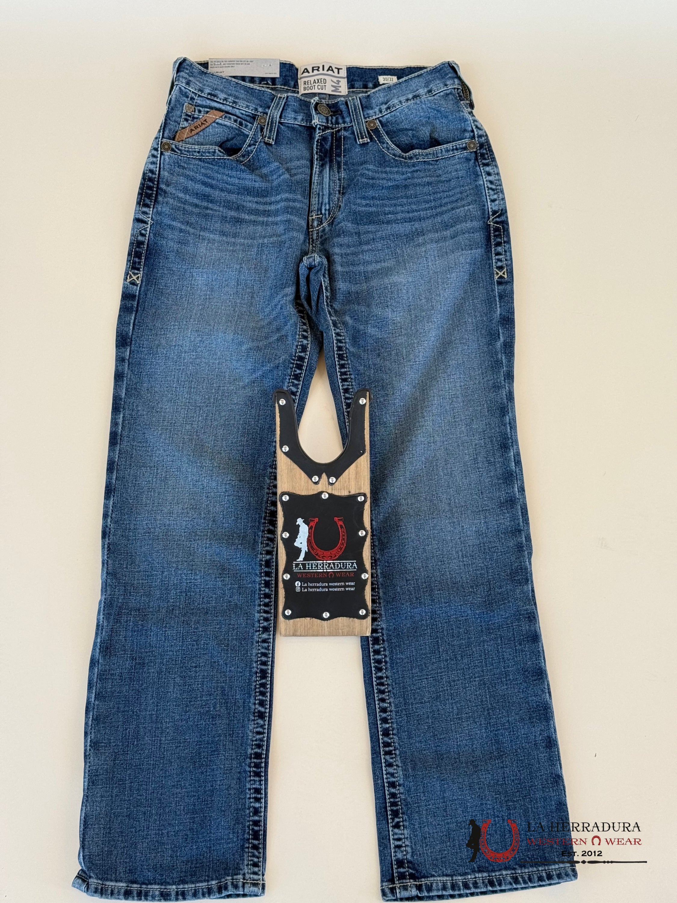 Ariat Mens Jean M4 Relaxed Boot Cut- Heath Jeans