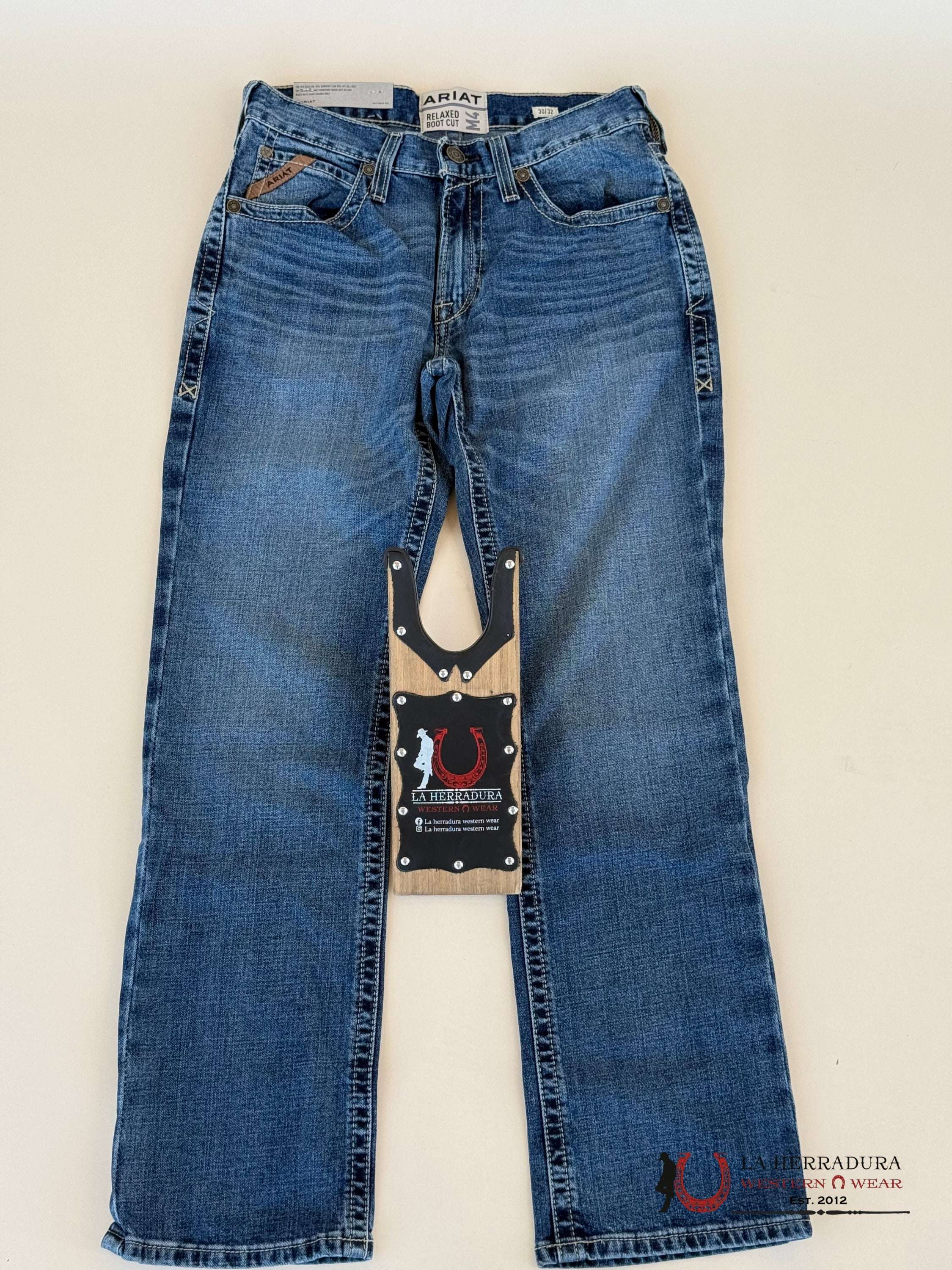 Ariat Mens Jean M4 Relaxed Boot Cut- Heath Jeans