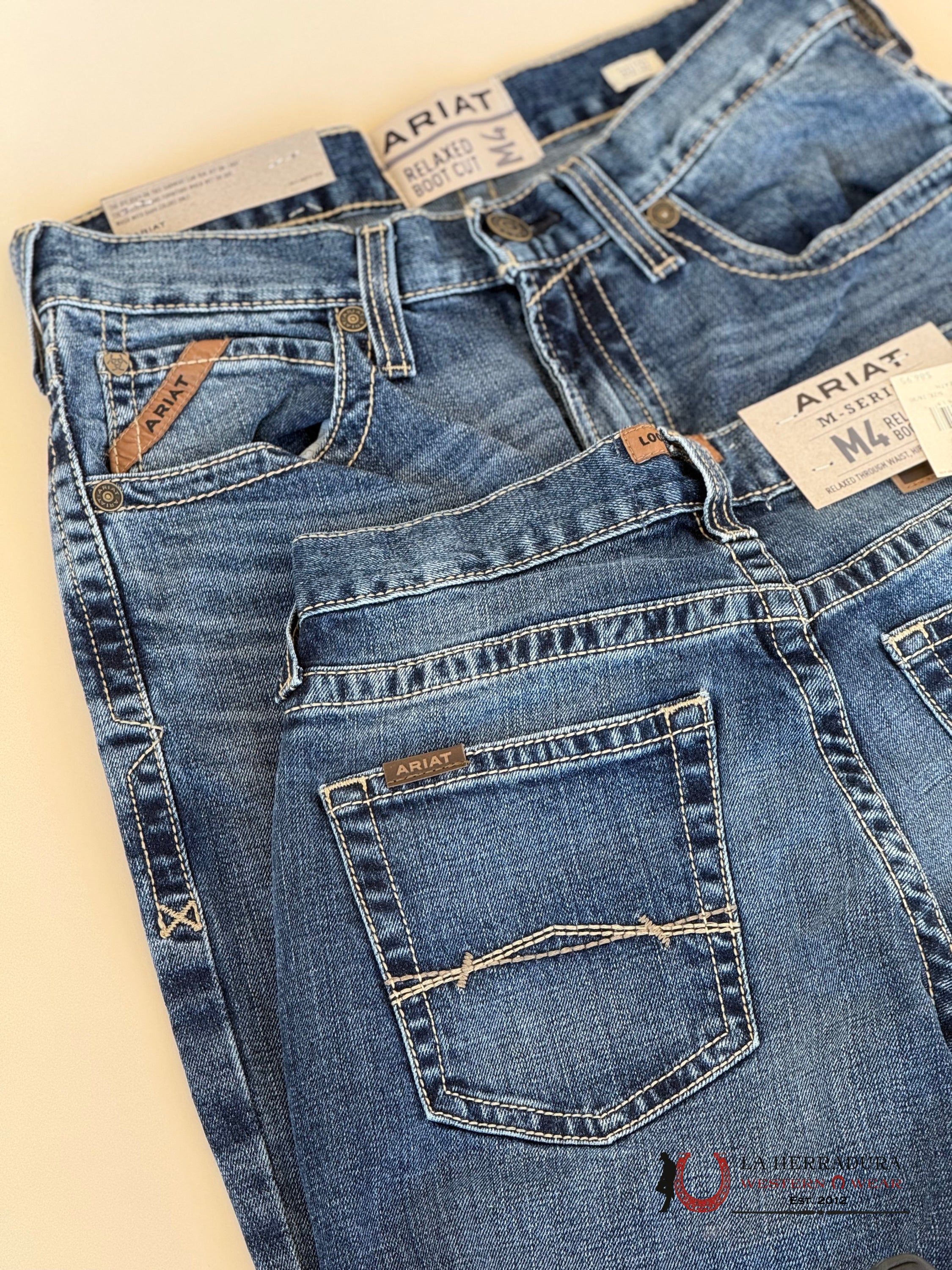 Ariat Mens Jean M4 Relaxed Boot Cut- Heath Jeans