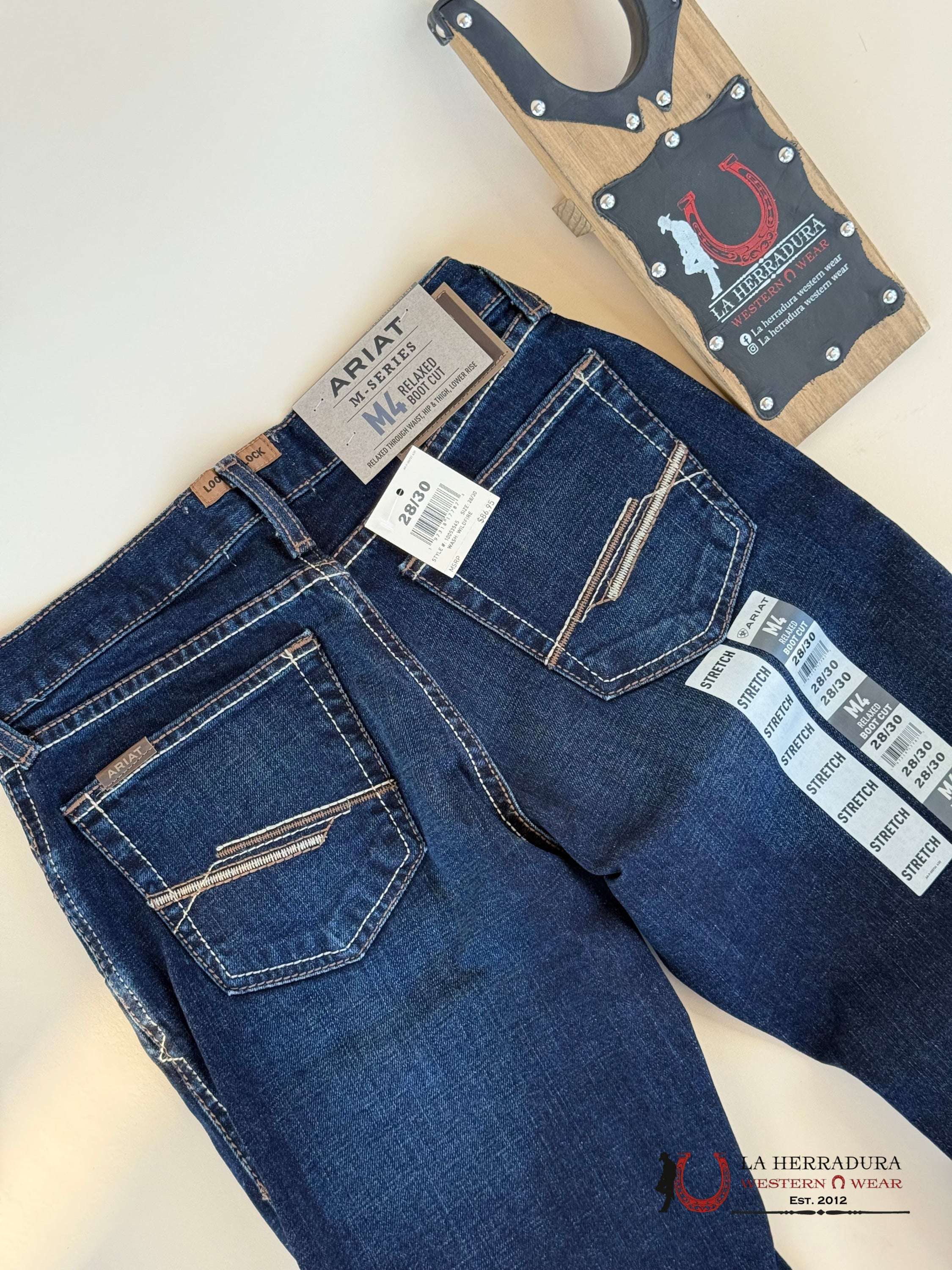 Ariat Mens Jean M4 Relaxed Boot Cut- Wildfire Jeans