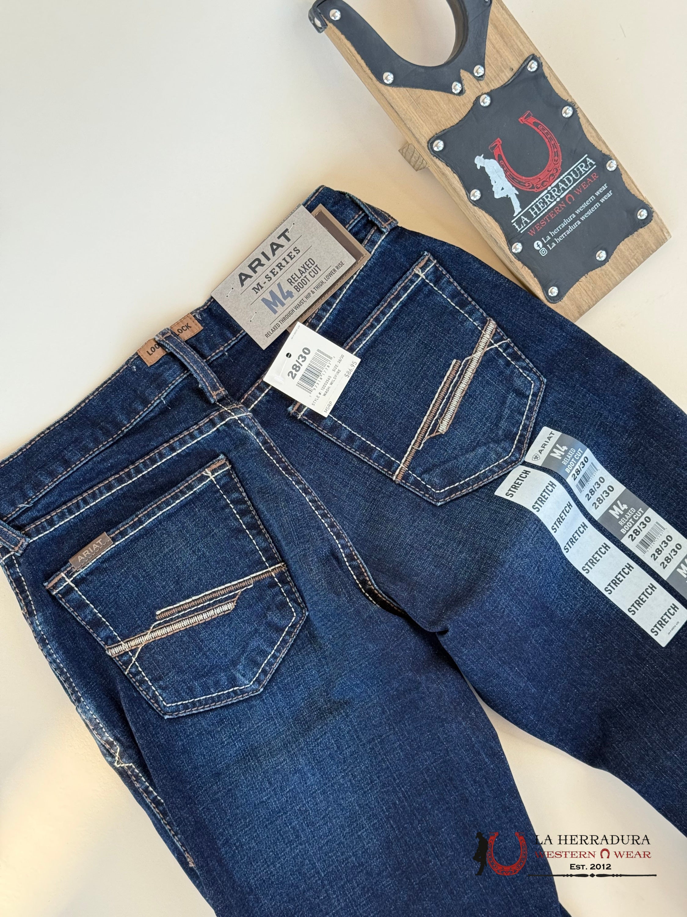 Ariat Mens Jean M4 Relaxed Boot Cut- Wildfire Jeans