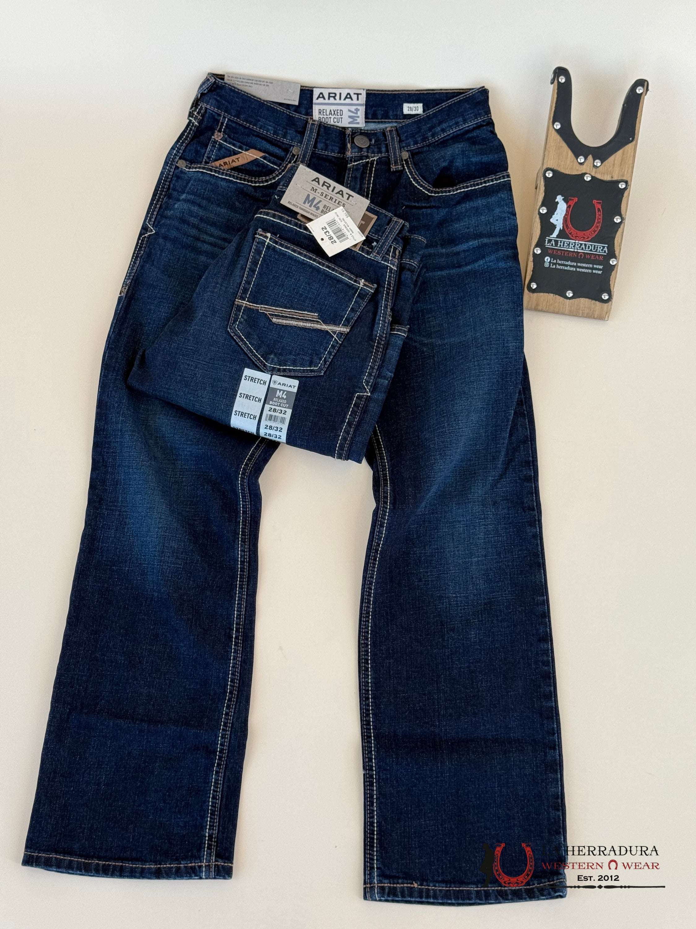 Ariat Mens Jean M4 Relaxed Boot Cut- Wildfire Jeans