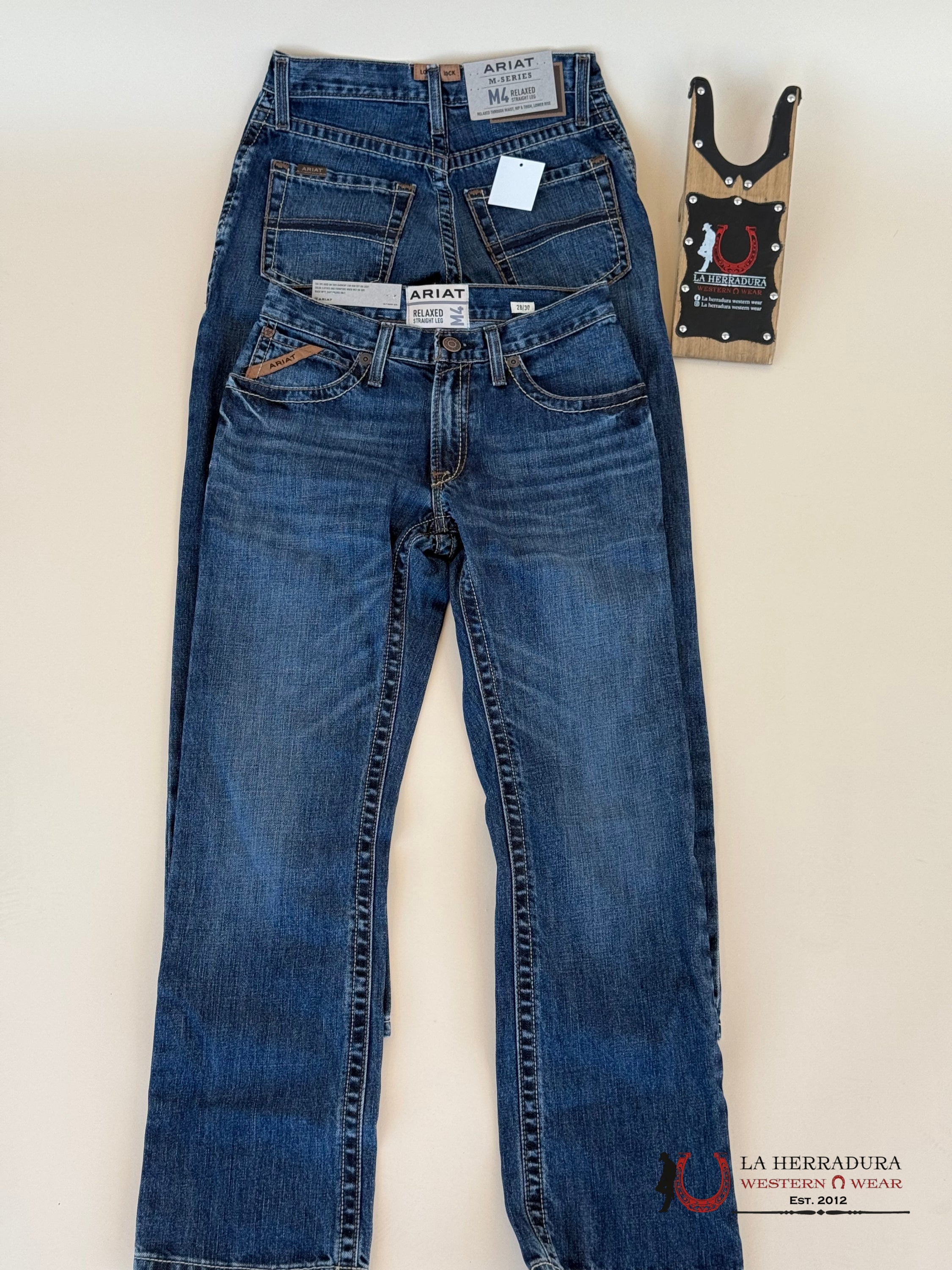 Ariat Mens Jean M4 Relaxed Straight- Newton Jeans