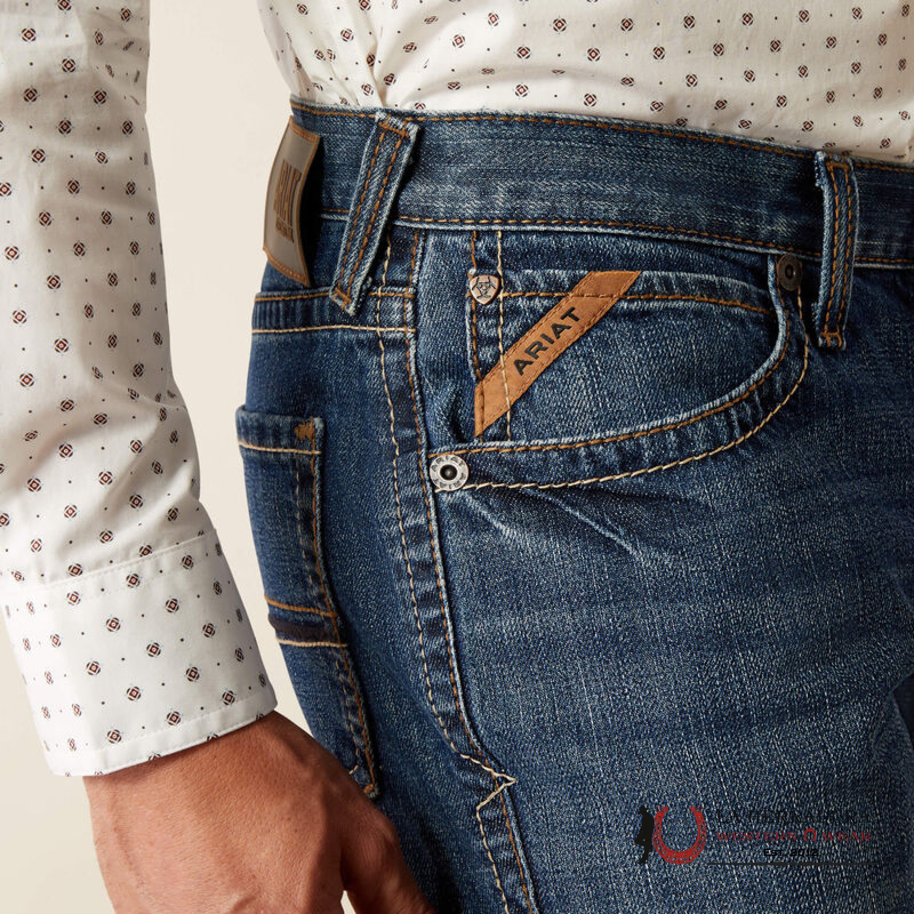 ARIAT MENS JEAN M4 RELAXED STRAIGHT- NEWTON 10053544 ARIAT JEANS