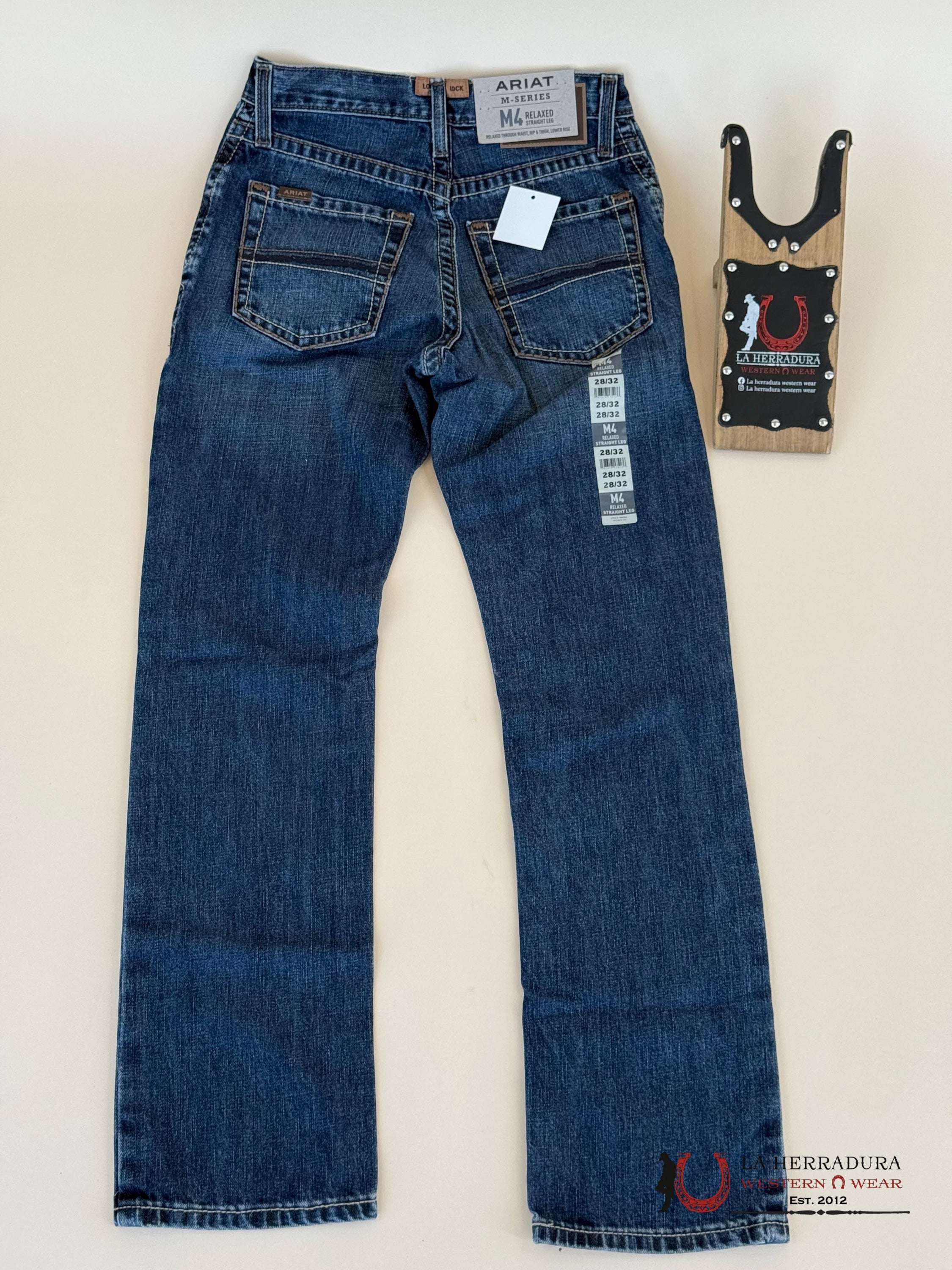 Ariat Mens Jean M4 Relaxed Straight- Newton Jeans