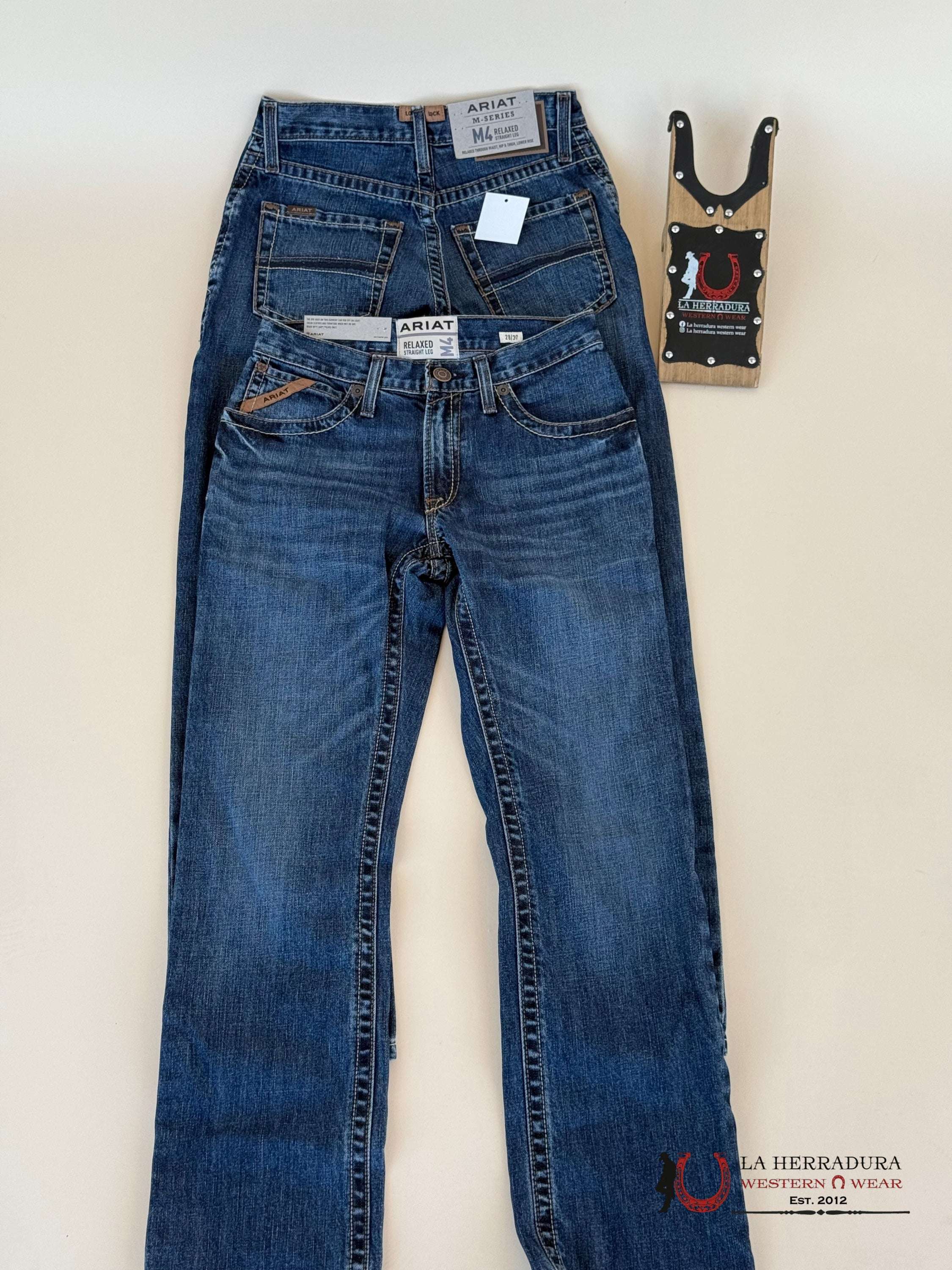 Ariat Mens Jean M4 Relaxed Straight- Newton Jeans