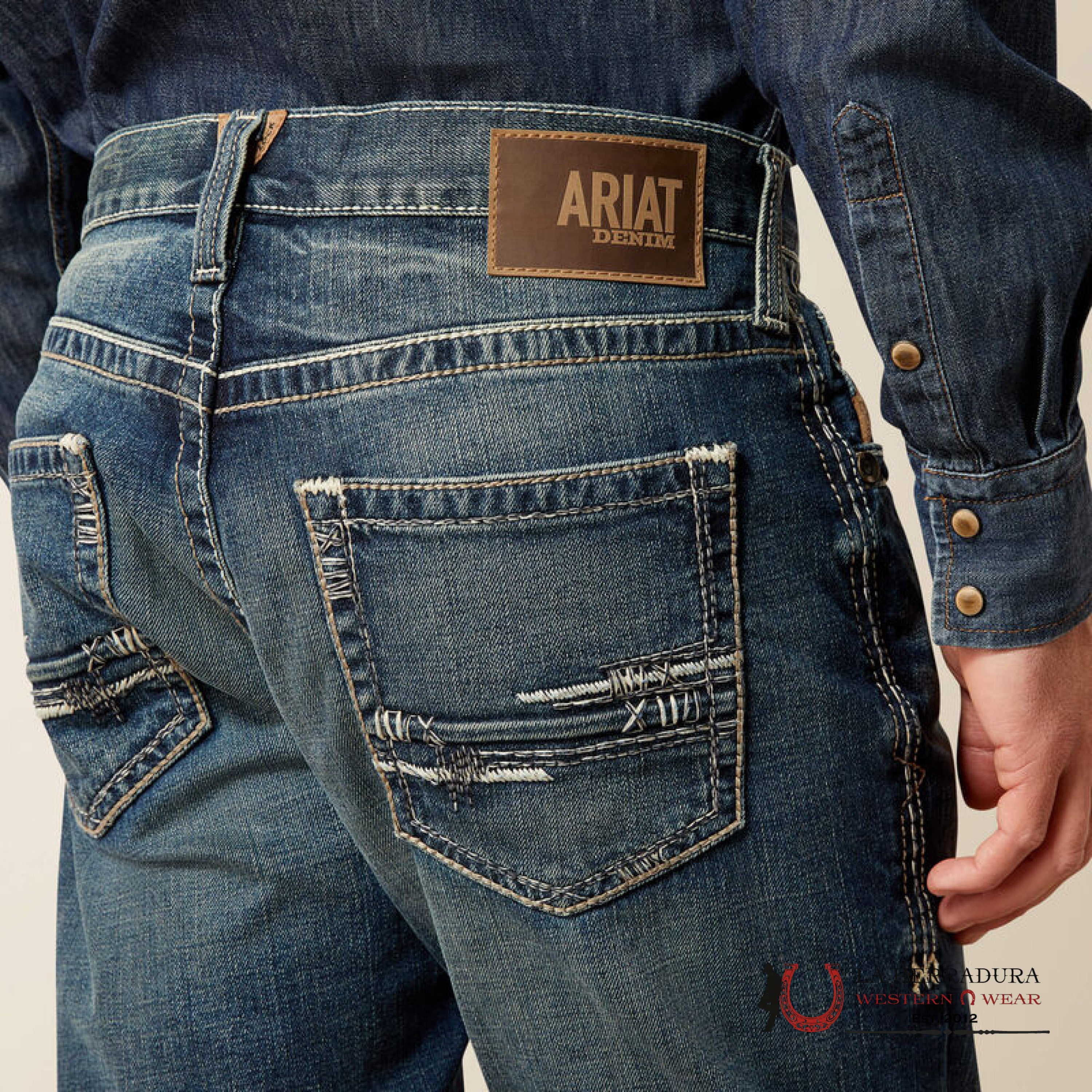 ARIAT MENS JEAN M5 LENNOX STRAIGHT FIT STRAIGHT LEG 10030275 ARIAT JEANS