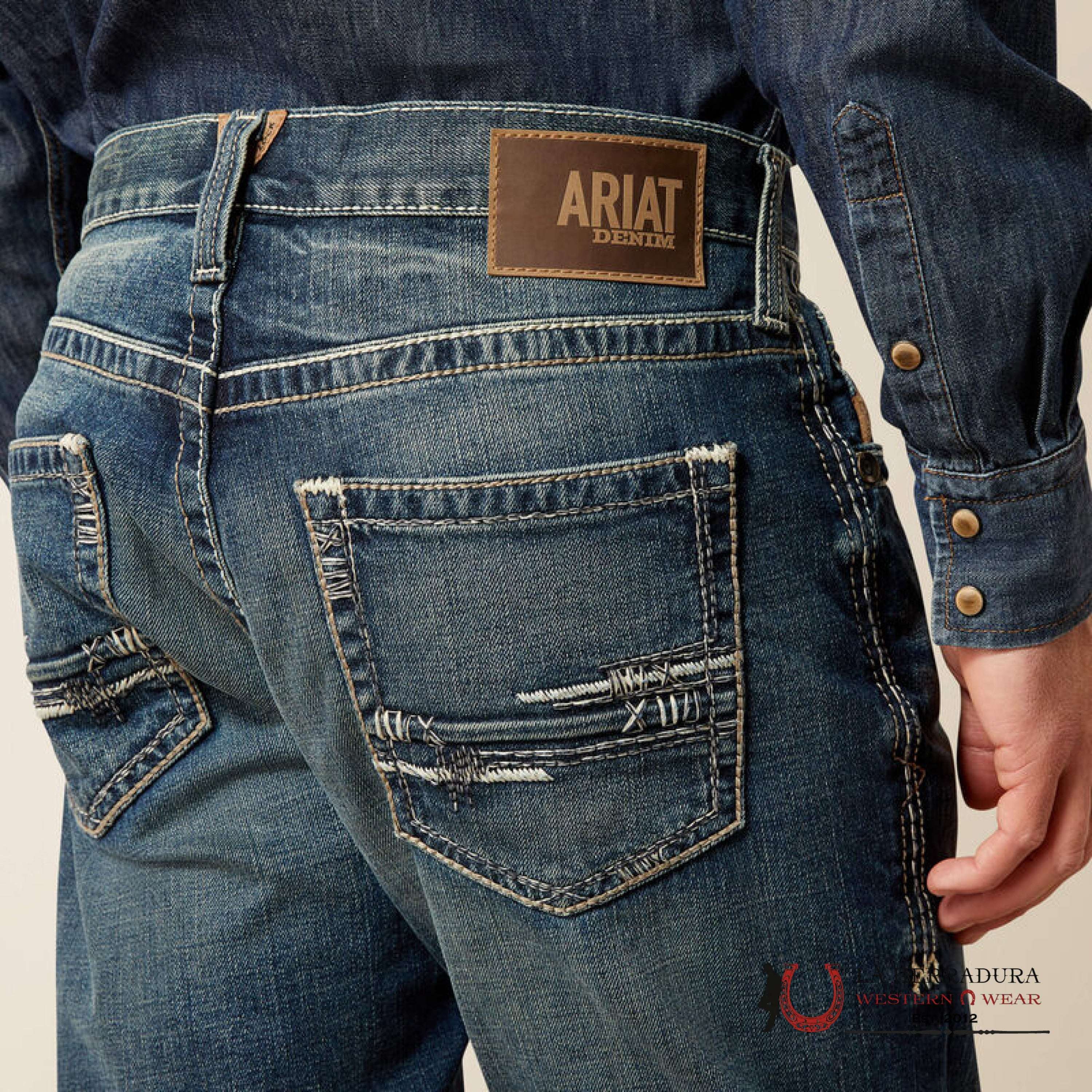 ARIAT MENS JEAN M5 LENNOX STRAIGHT FIT STRAIGHT LEG 10030275 ARIAT JEANS