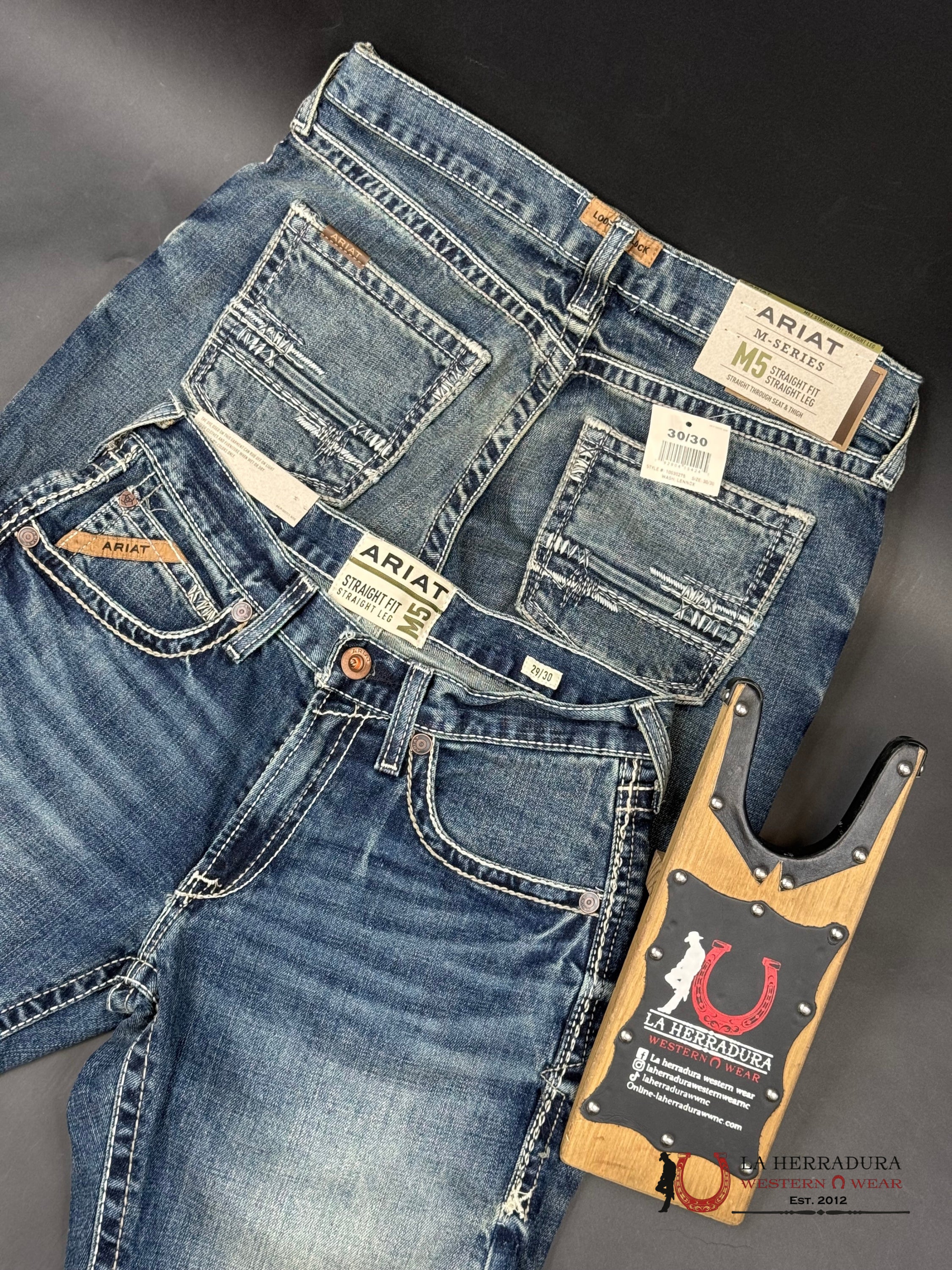 Ariat Mens Jean M5 Lennox Straight Fit Leg Jeans