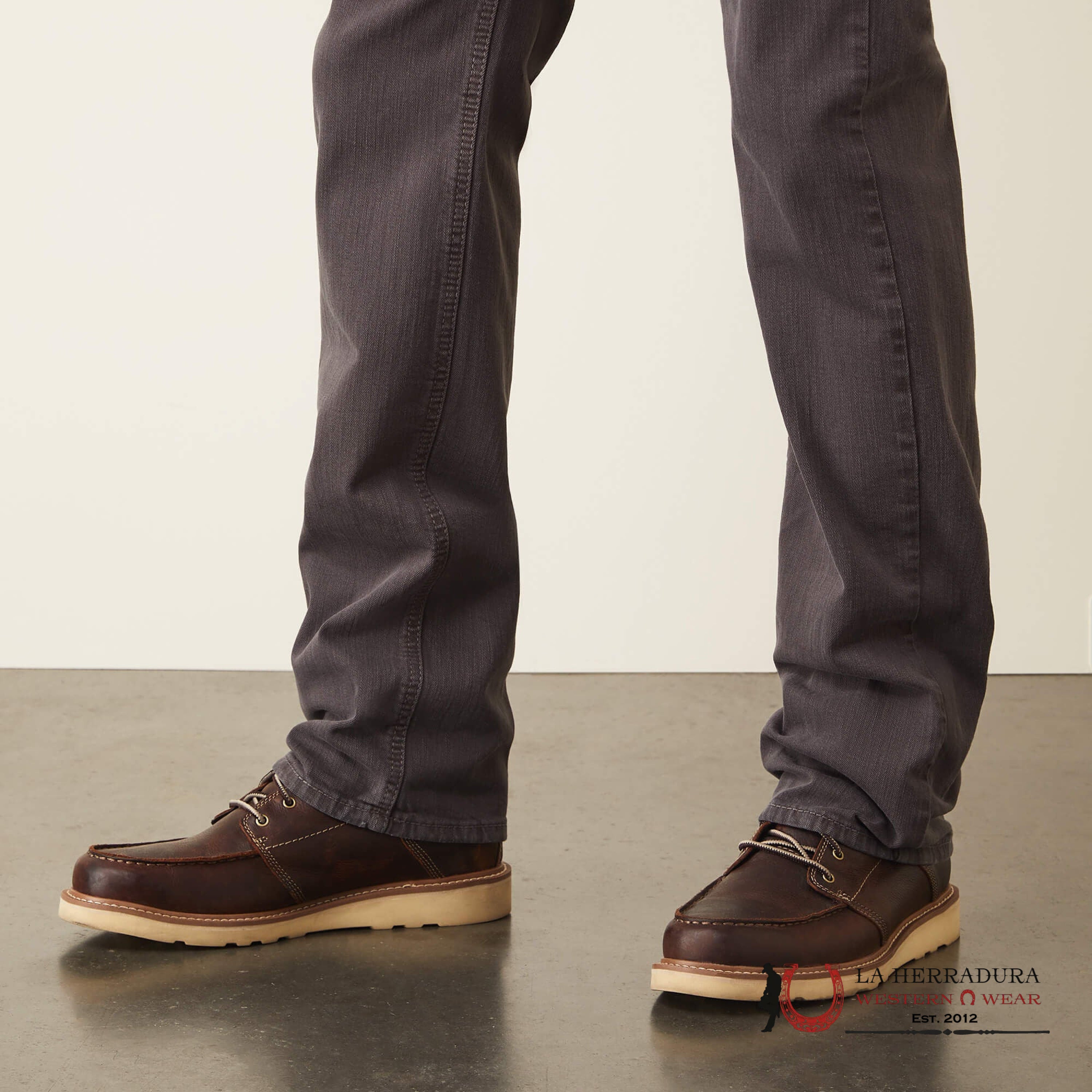 Ariat Mens Jean M7 Slim Fit Straight Leg Charcoal Jeans