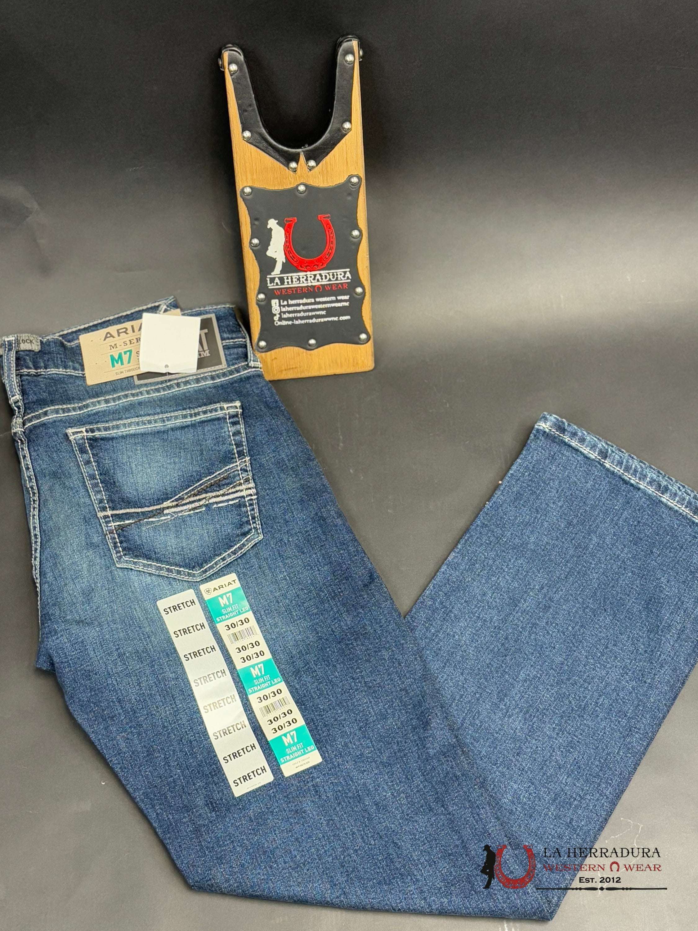 Ariat Mens Jean M7 Slim Fit Straight Leg Randolph Jeans