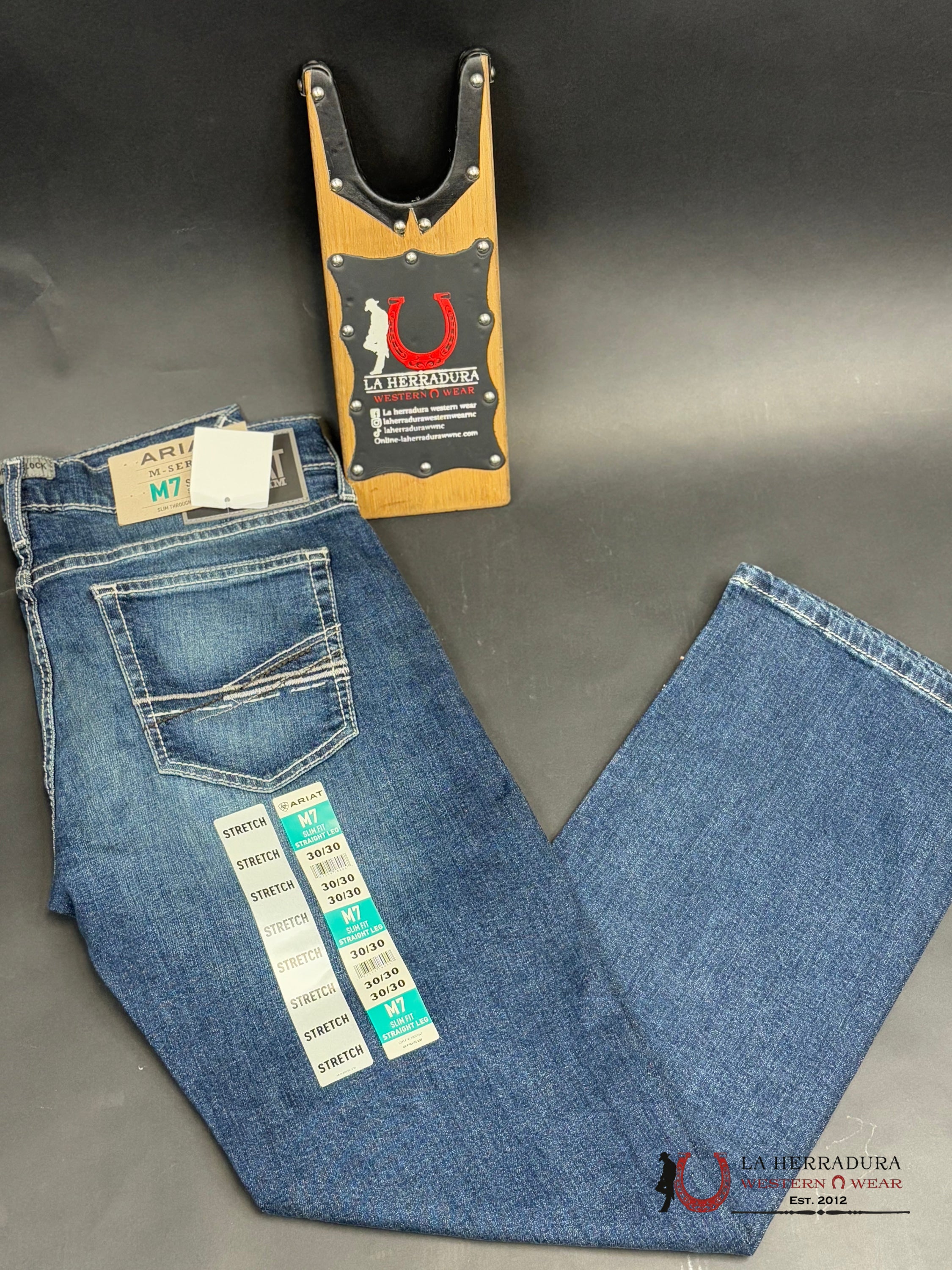 Ariat Mens Jean M7 Slim Fit Straight Leg Randolph Jeans